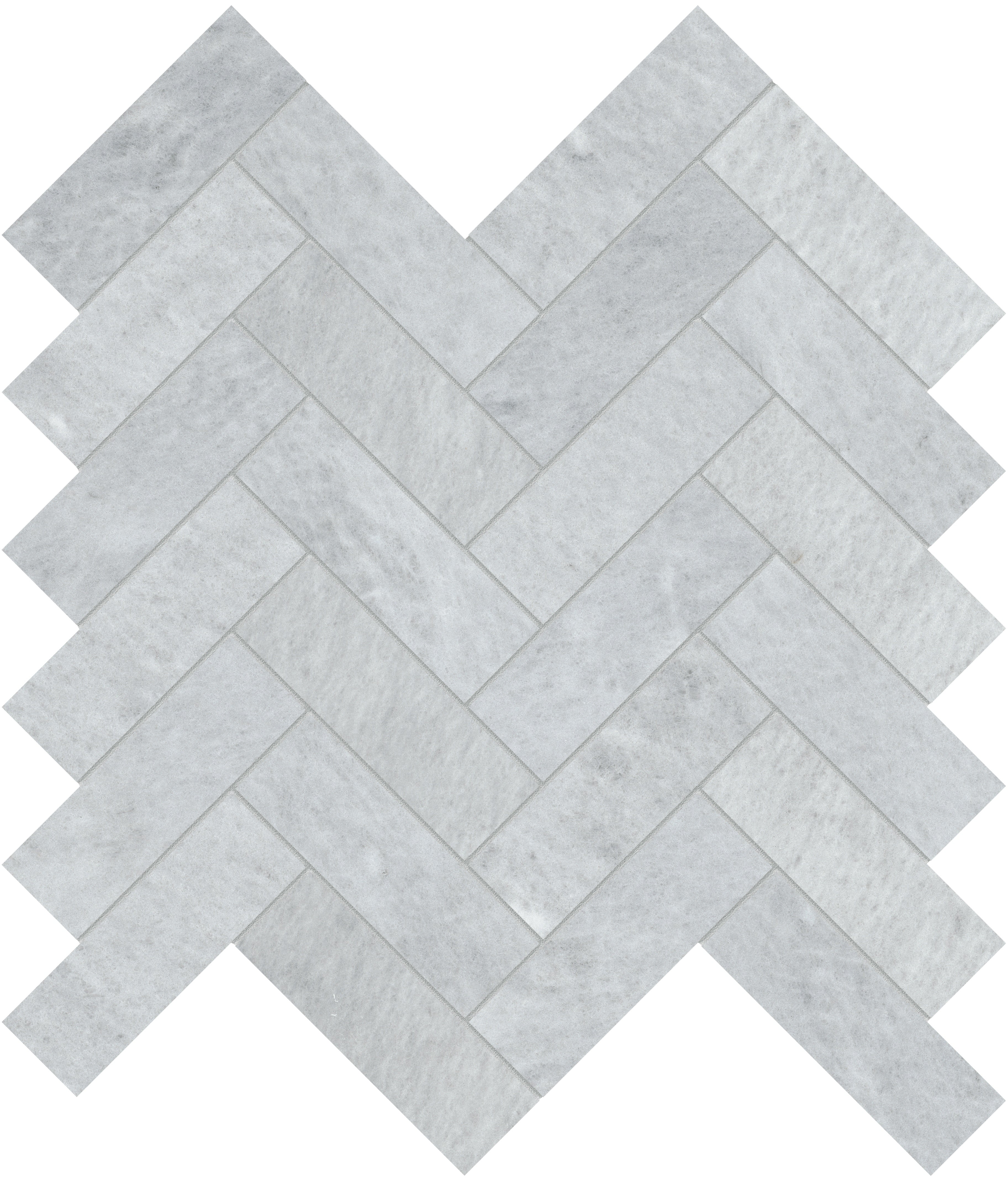 Aura Fresca marble mosaic by Anatolia, top-down product view, 11 1/4"×11 13/32"×3/8" size. Turkish marble for floors and walls.