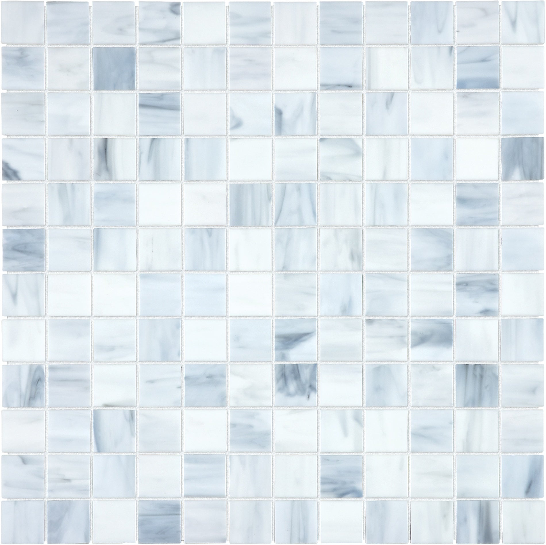 mosaic by Anatolia Tile, top-down product view, 1" size. Premium porcelain for floors and walls.