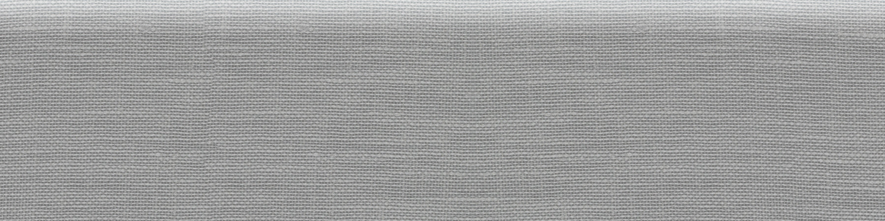 Belgian Linen Mica porcelain trim by Anatolia, top-down product view, 3"×12"×11/32" size. Malaysian porcelain for floors and walls.