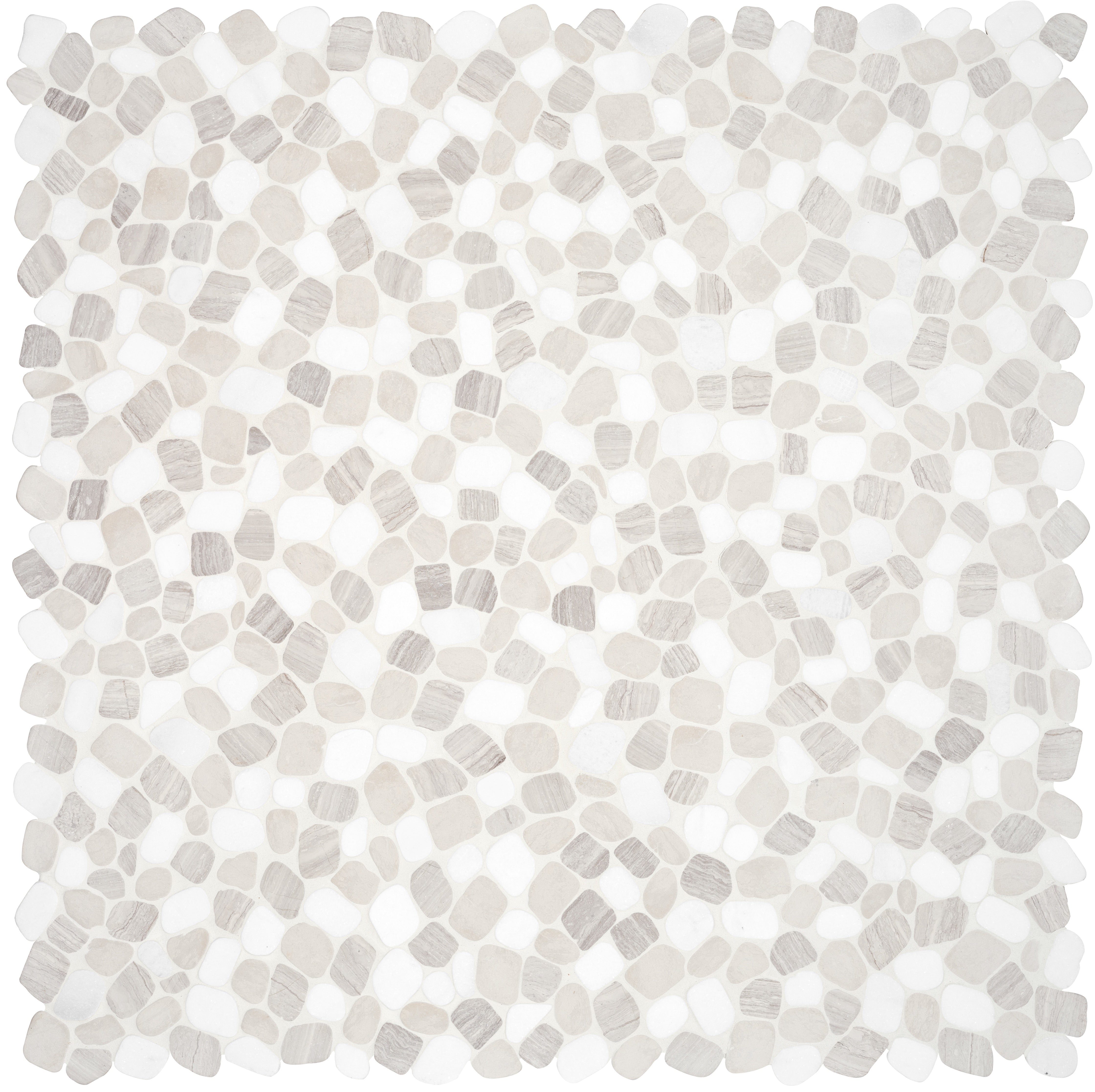 Cabana Horizon mixed mosaic by Anatolia, top-down product view, 12"×12"×5/16" size. Chinese mixed for floors and walls.