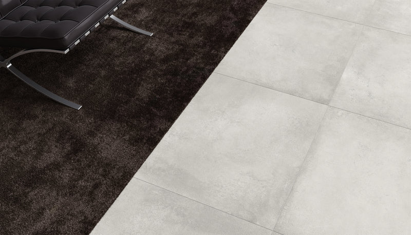 Anatolia Ceraforge Lithium matte porcelain tile in a room setting — available at Surface Group lifestyle image