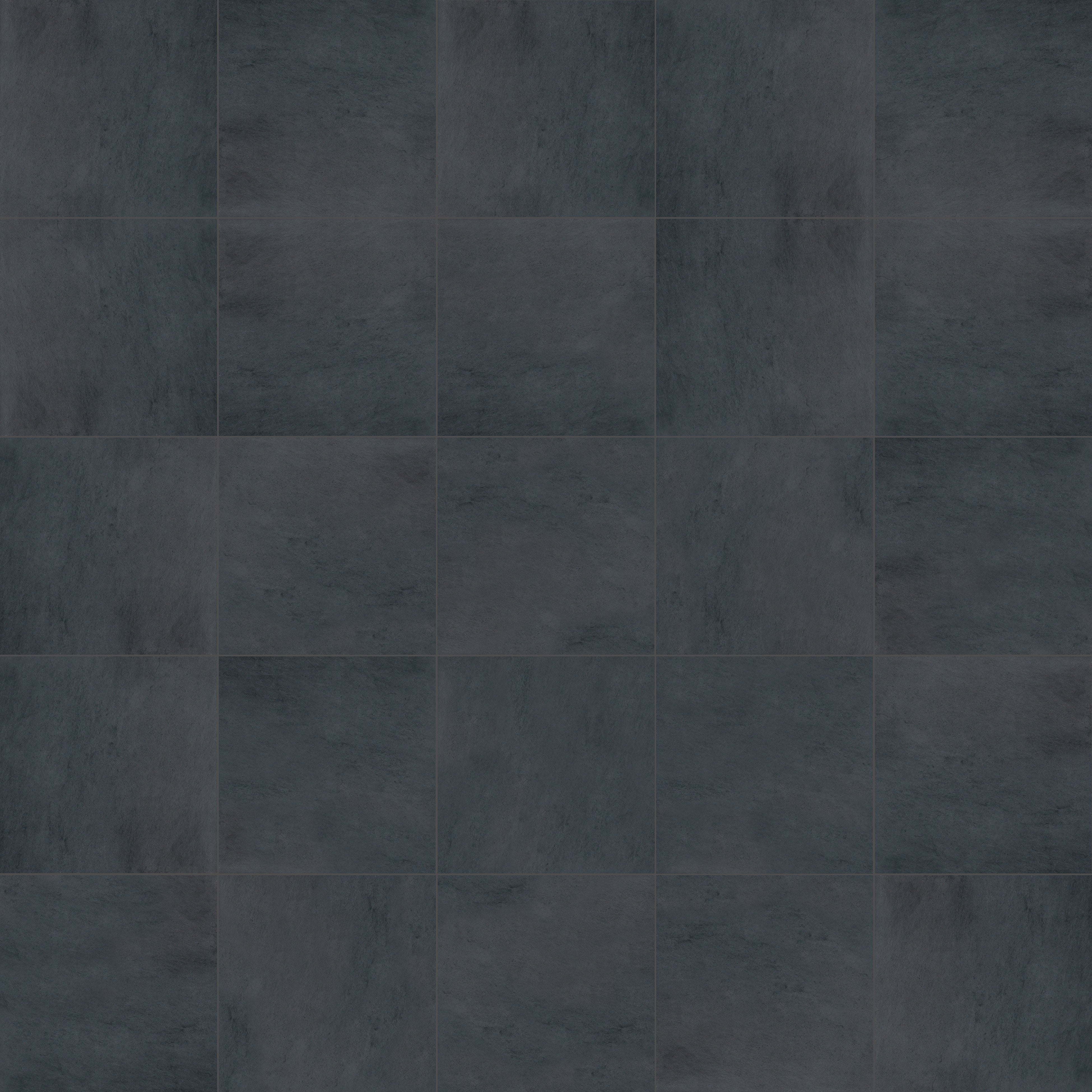 Cinq Black ceramic mosaic by Anatolia, top-down product view, 12 15/16"×12 15/16"×5/16" size. Turkish ceramic for floors and walls.
