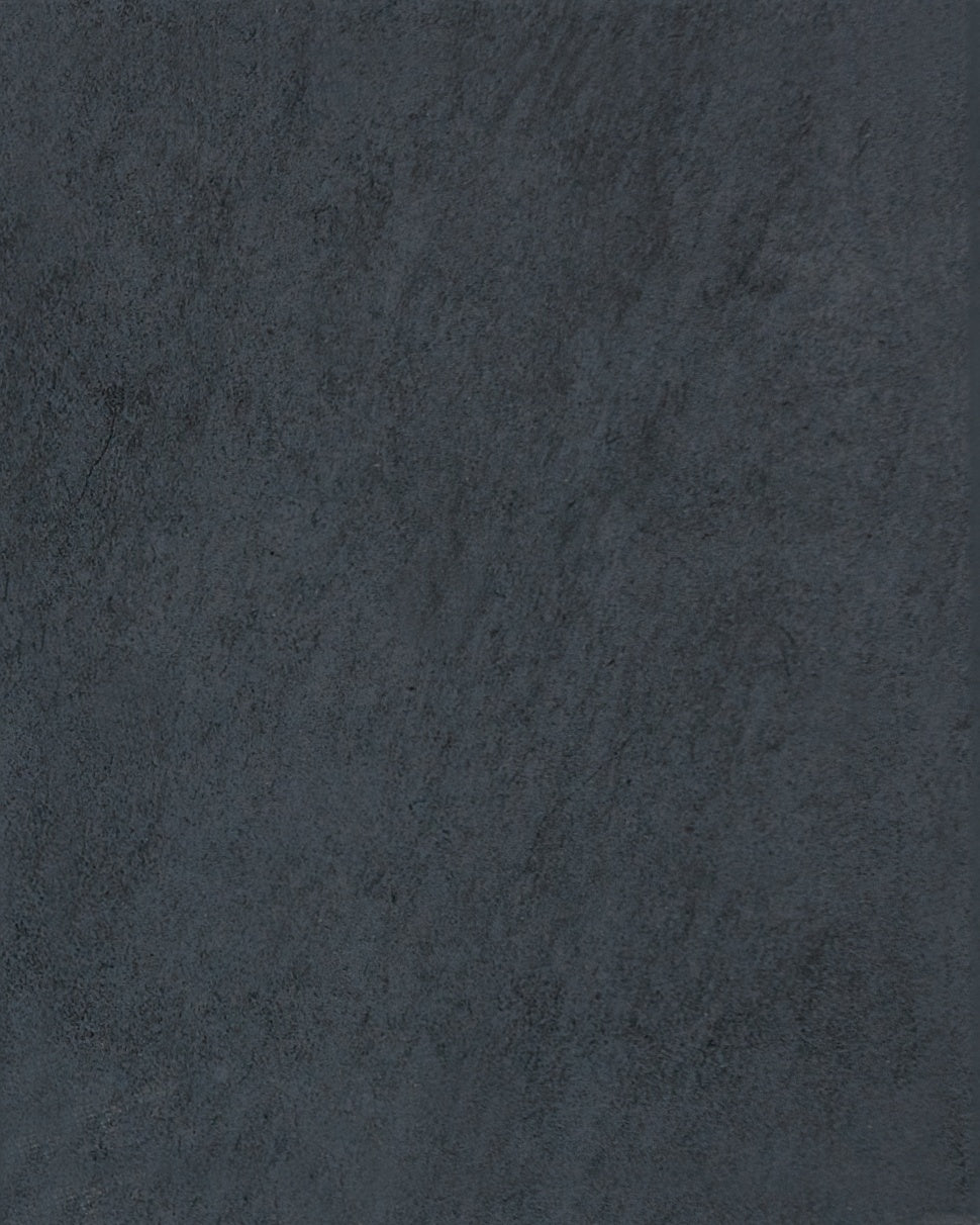Cinq Black ceramic field tile by Anatolia, top-down product view, 8"×10"×9/32" size. Turkish ceramic for floors and walls.