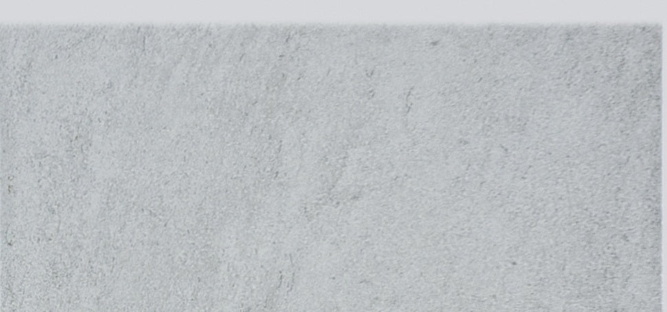 Cinq Grey ceramic trim by Anatolia, top-down product view, 3"×8"×1/4" size. Turkish ceramic for floors and walls.