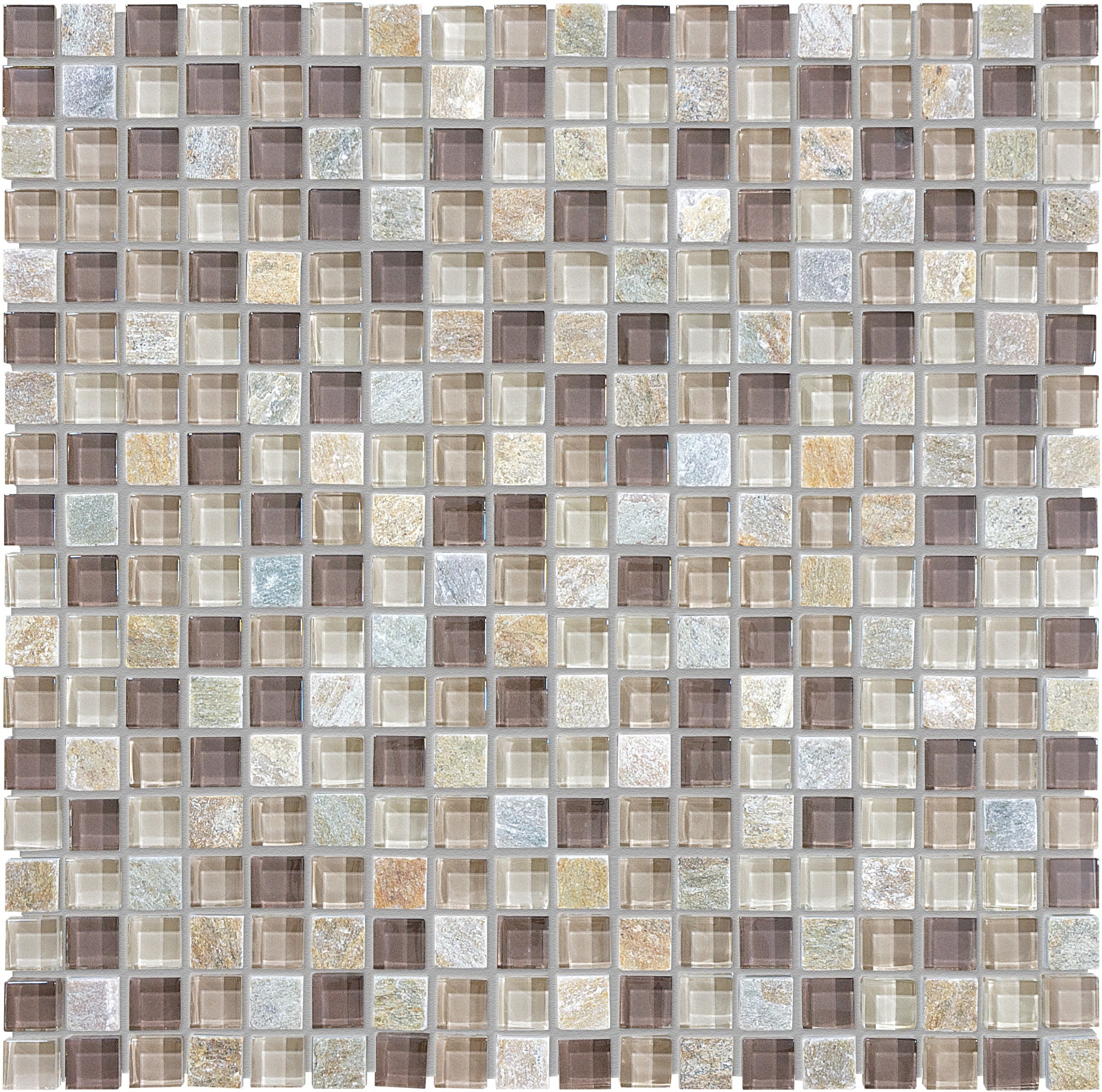 mosaic by Anatolia Tile, top-down product view, 5/8" size. Premium porcelain for floors and walls.
