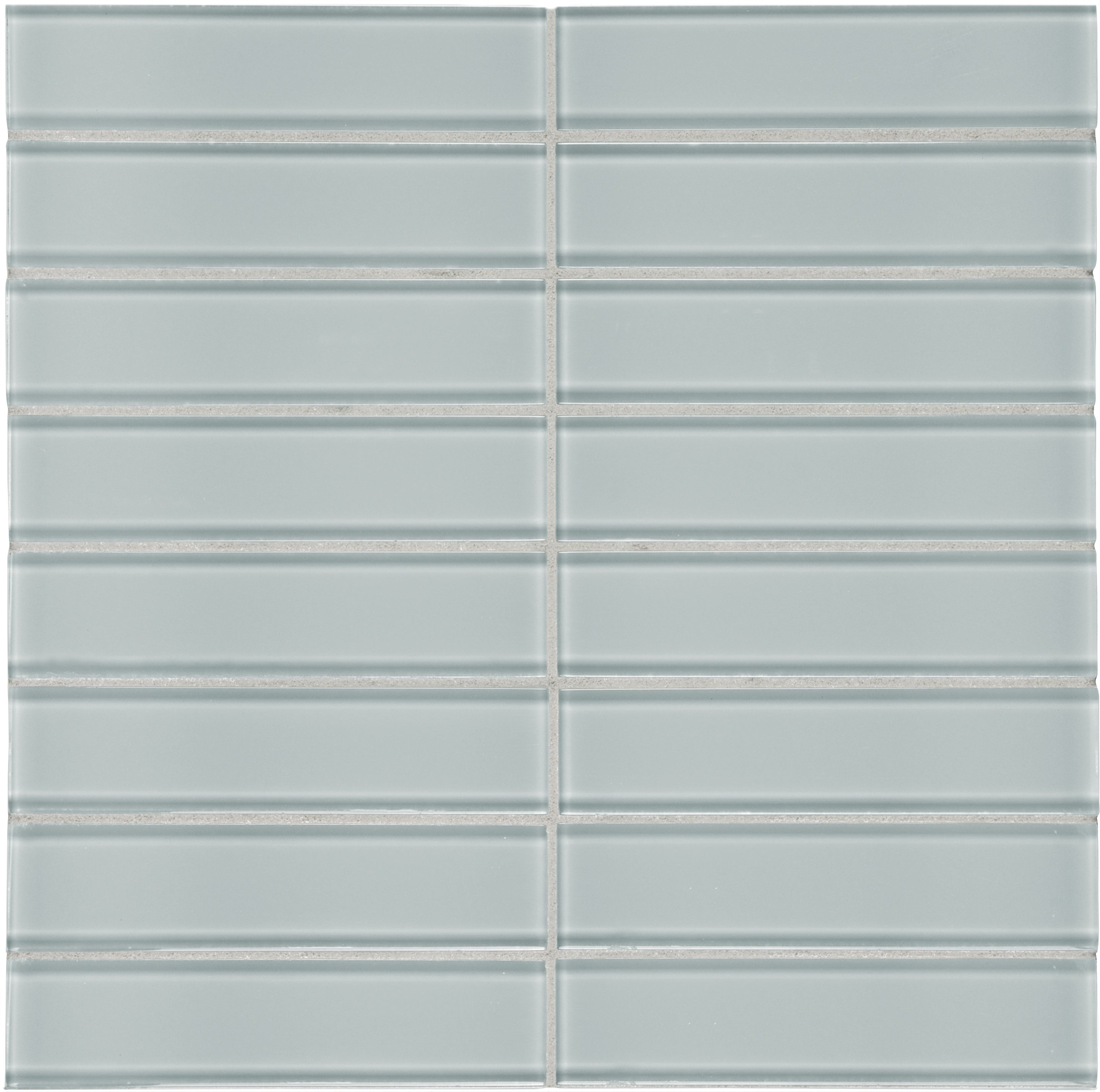 Element Cloud glass mosaic by Anatolia, top-down product view, 11 23/32"×11 23/32"×5/16" size. Chinese glass for floors and walls.