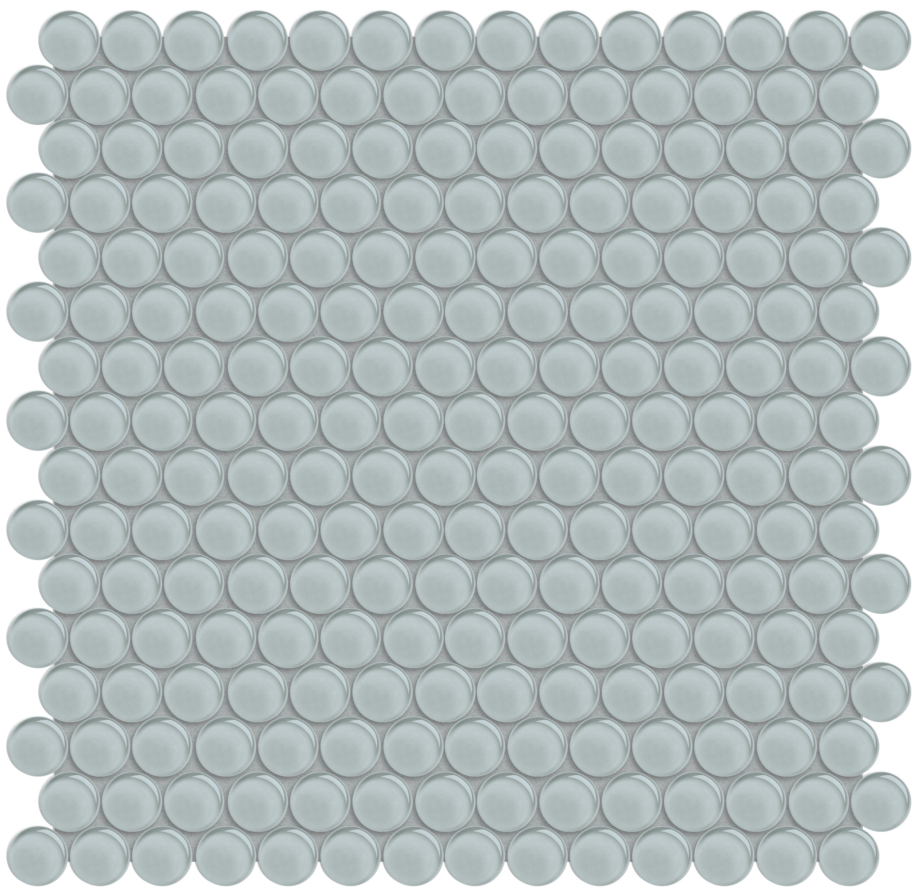 Element Cloud glass mosaic by Anatolia, top-down product view, 11 23/32"×11 23/32"×5/16" size. Chinese glass for floors and walls.