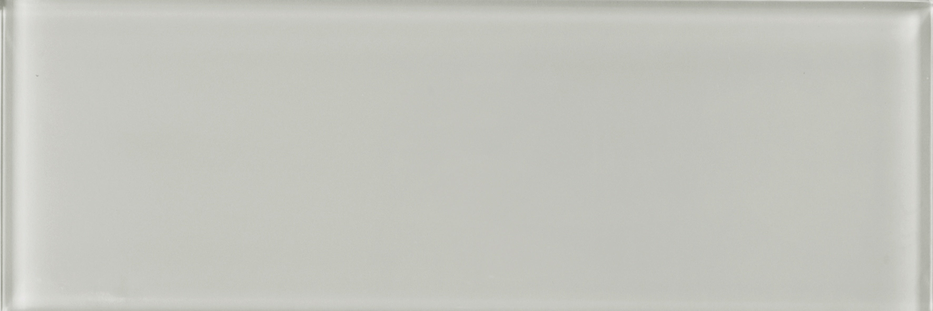 Element Mist glass field tile by Anatolia, top-down product view, 8"×24"×5/16" size. Chinese glass for floors and walls.