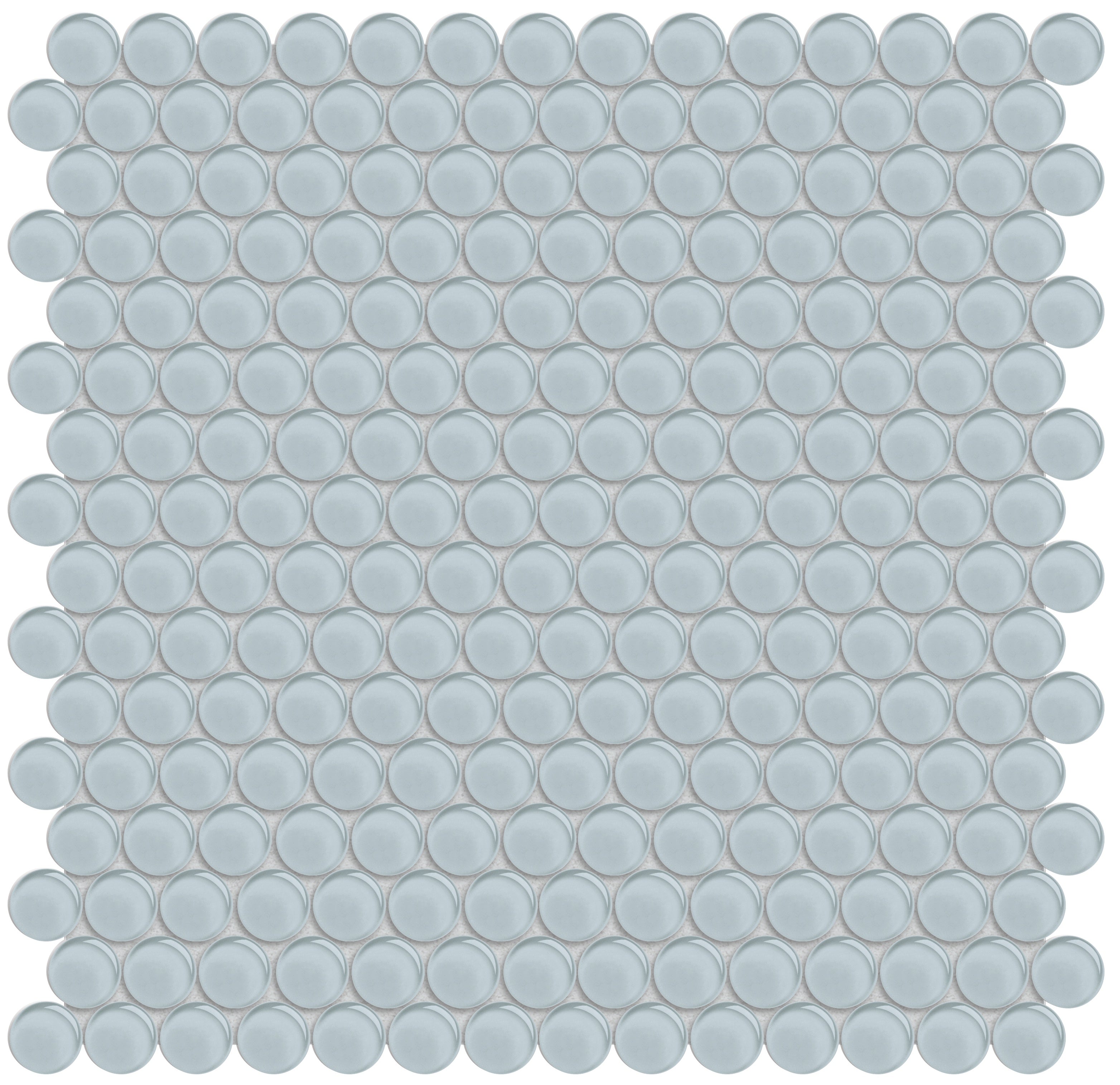 Element Skylight glass mosaic by Anatolia, top-down product view, 11 23/32"×11 23/32"×5/16" size. Chinese glass for floors and walls.