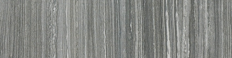 Eramosa Carbon porcelain trim by Anatolia, top-down product view, 3"×12"×11/32" size. Turkish porcelain for floors and walls.