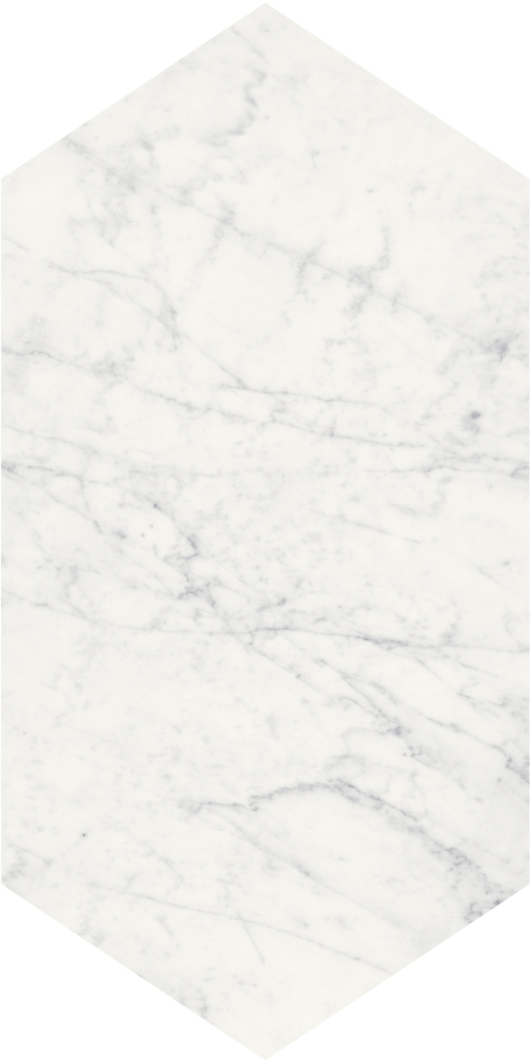 Eterna Bianco marble field tile by Anatolia, top-down product view, 24"×19 11/16"×15/32" size. Turkish marble for floors and walls.