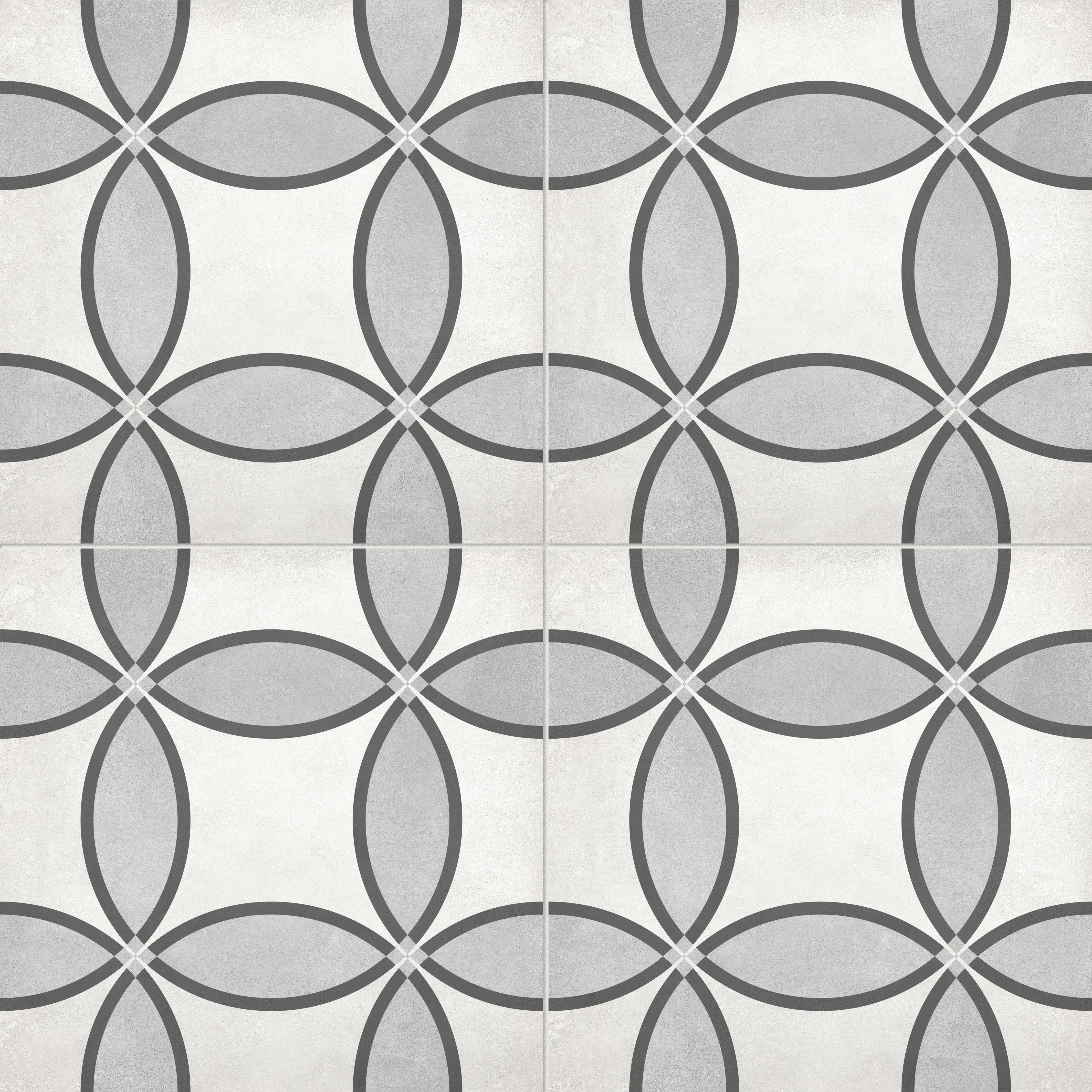 Form Ice porcelain field tile by Anatolia, top-down product view, 8"×8"×11/32" size. Turkish porcelain for floors and walls.