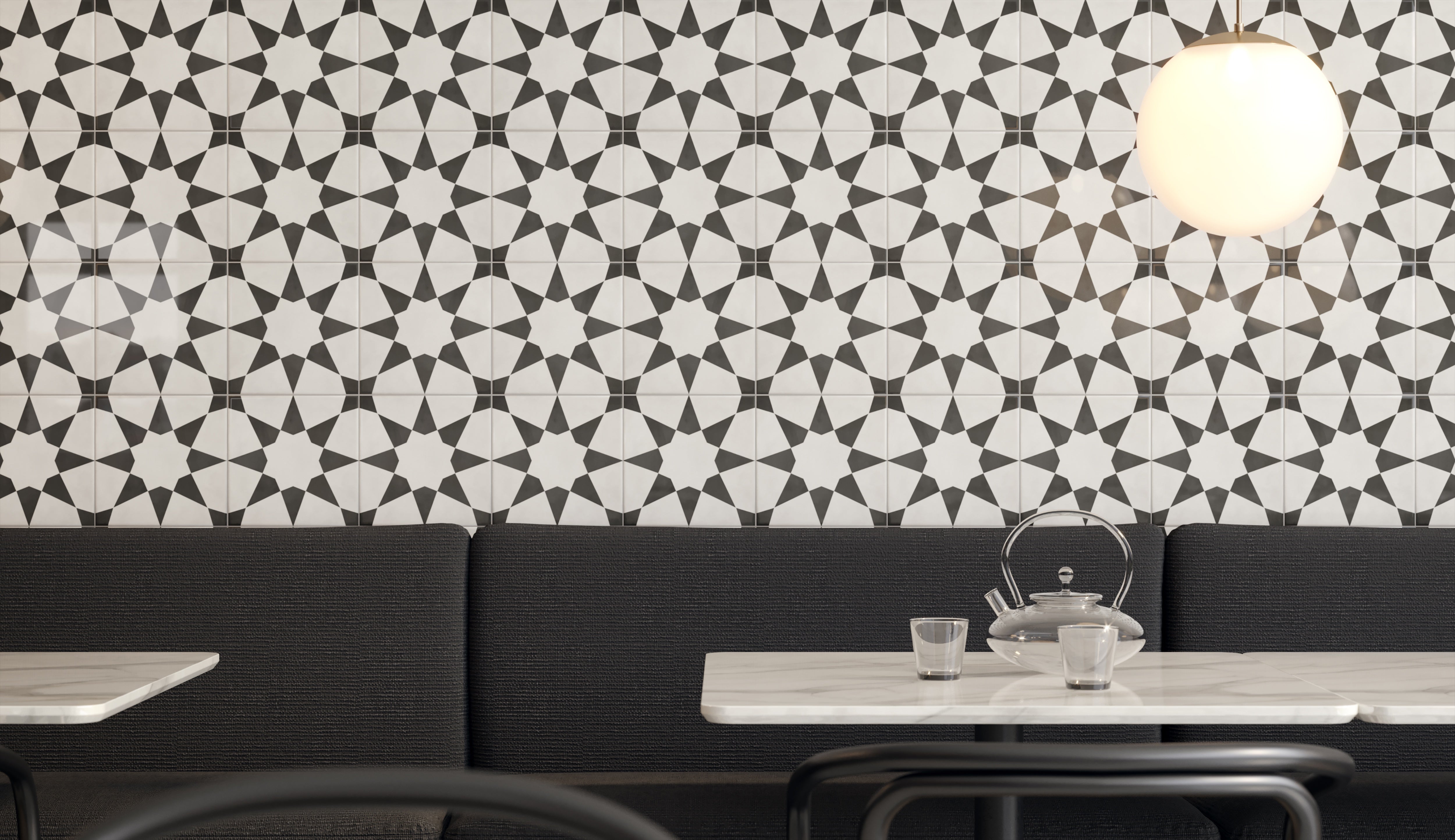 Form Monochrome porcelain field tile by Anatolia, top-down product view, 8"×11/32" size. Turkish porcelain for floors and walls.