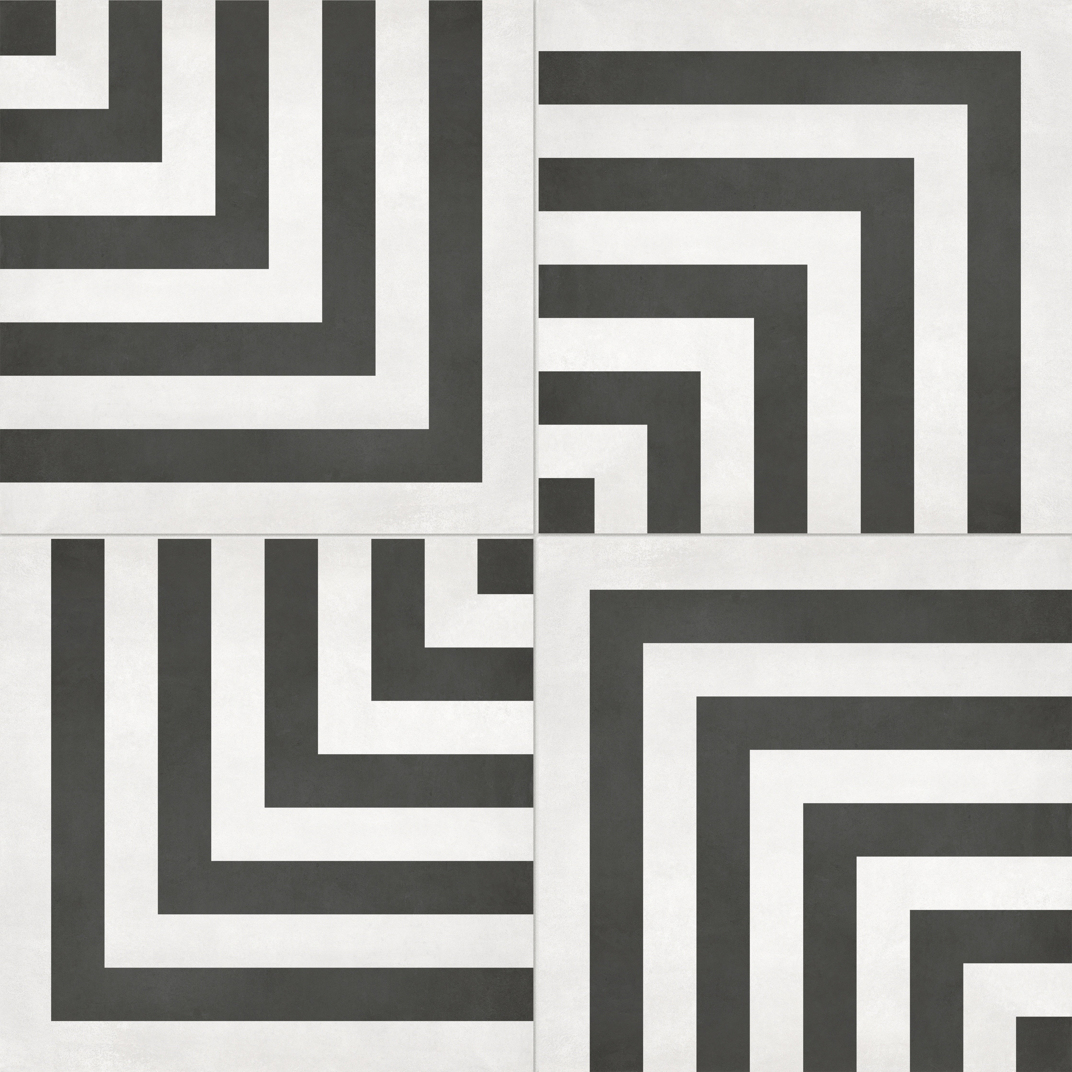 Form Monochrome porcelain field tile by Anatolia, top-down product view, 8"×11/32" size. Turkish porcelain for floors and walls.