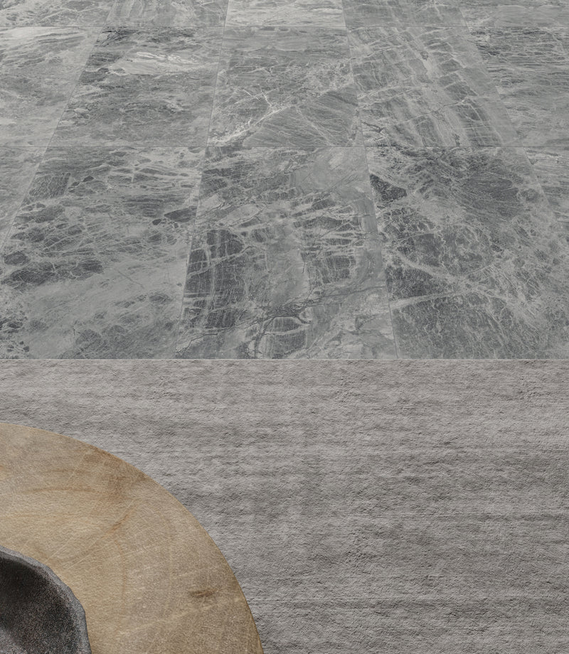 Anatolia Gemma Mystique brushed marble tile in a room setting — available at Surface Group lifestyle image