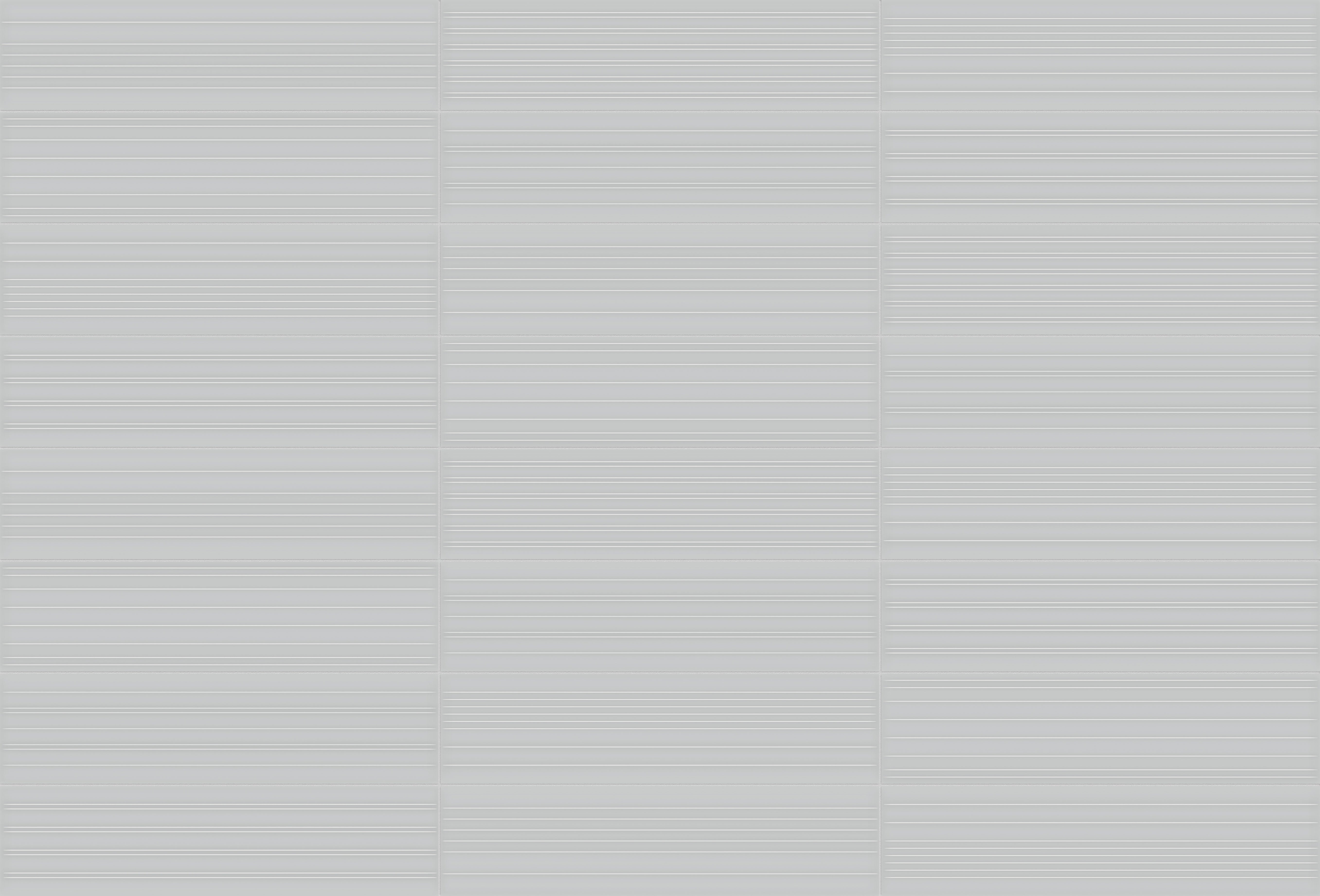GEOMETRA: Silver Divide Ceramic Field Tile (3"×12"×11/32" | Glossy | Pressed)