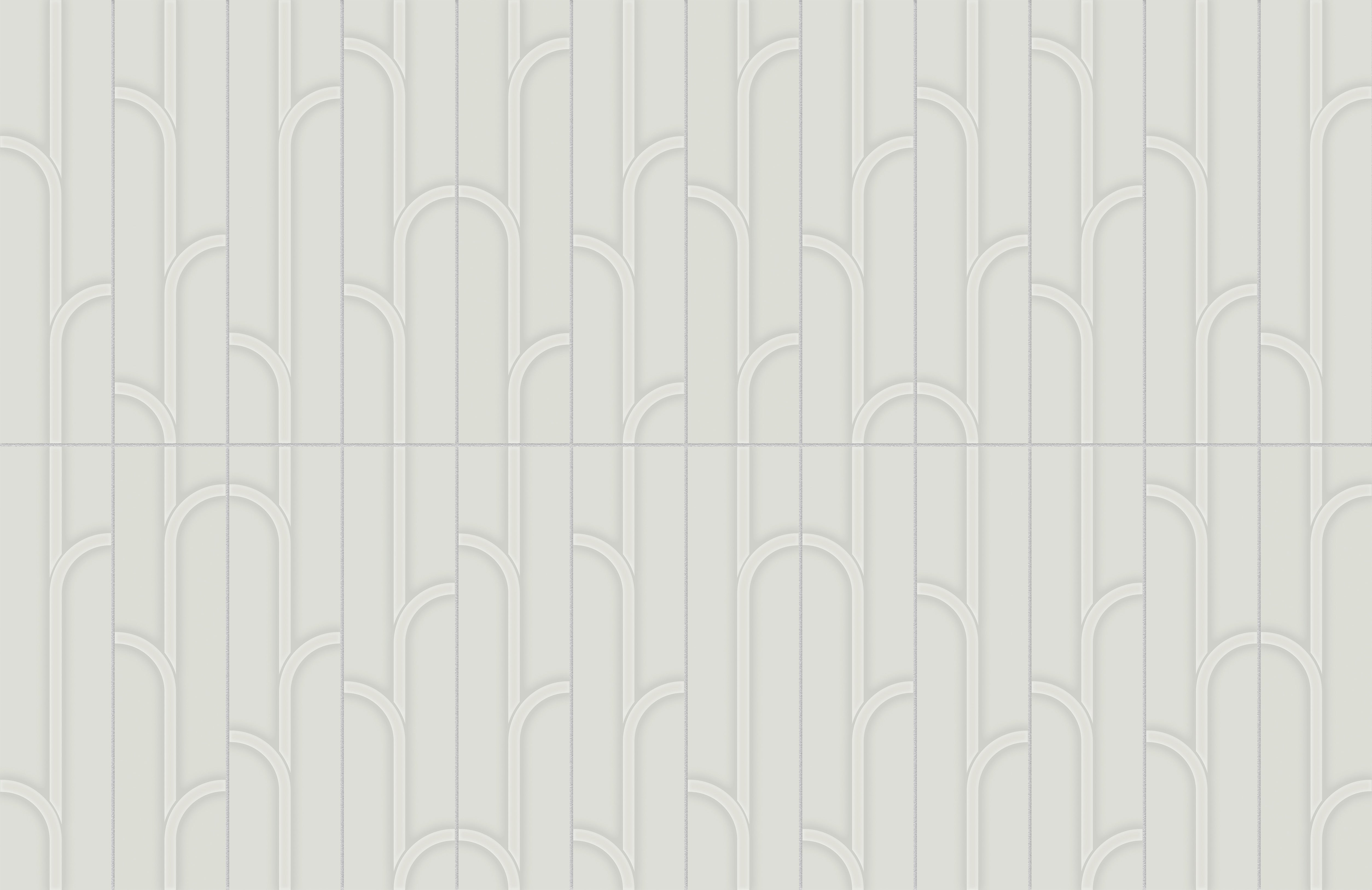 GEOMETRA: Stone Ivy Ceramic Field Tile (3"×12"×11/32" | Glossy | Pressed)