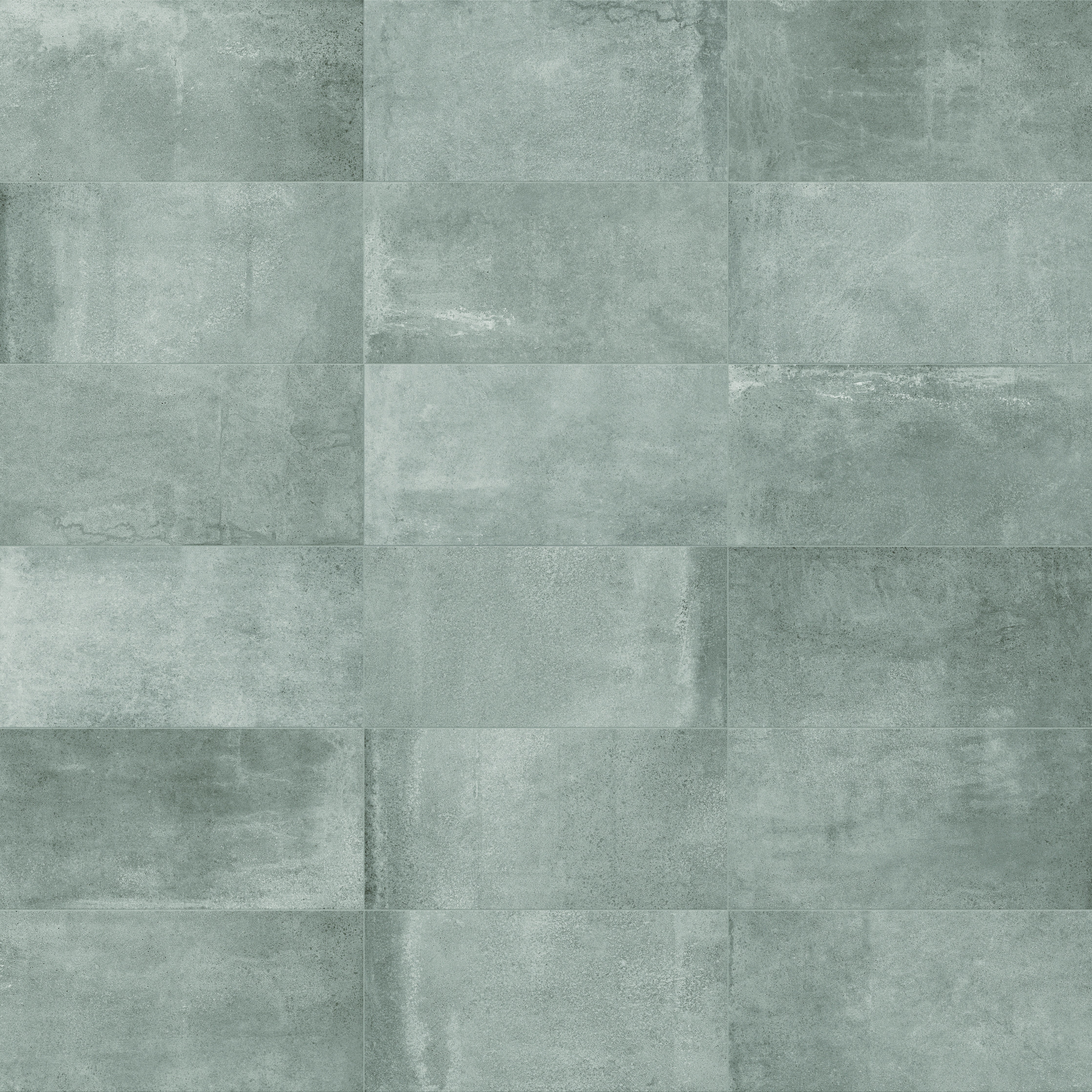 Industria Chromium porcelain trim by Anatolia, top-down product view, 3"×24"×11/32" size. Turkish porcelain for floors and walls.
