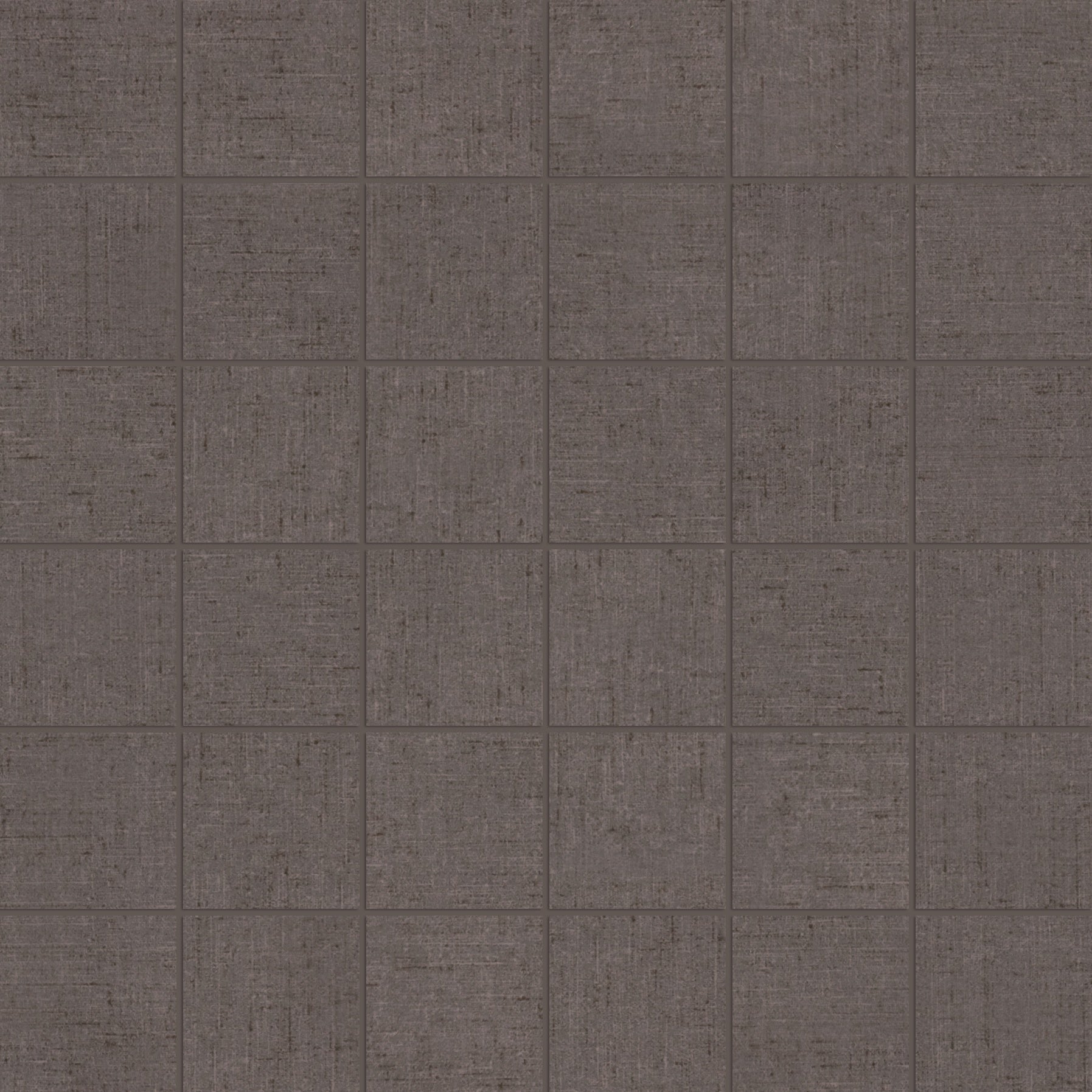 Keaton Carbon ceramic mosaic by Anatolia, top-down product view, 12 15/16"×12 15/16"×9/32" size. Turkish ceramic for floors and walls.