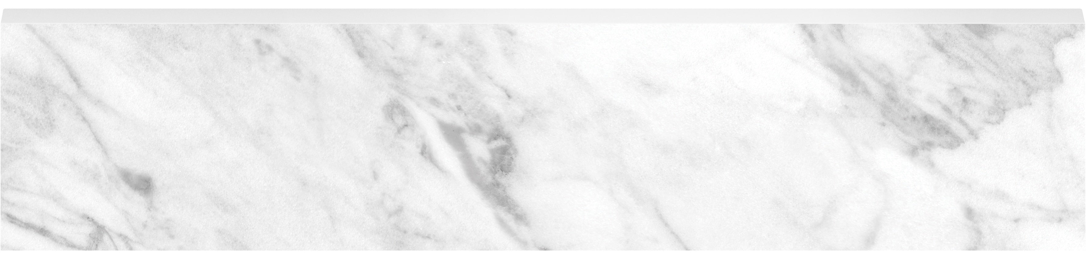 La Marca Statuarietto porcelain trim by Anatolia, top-down product view, 3"×12"×11/32" size. Premium porcelain for floors and walls.