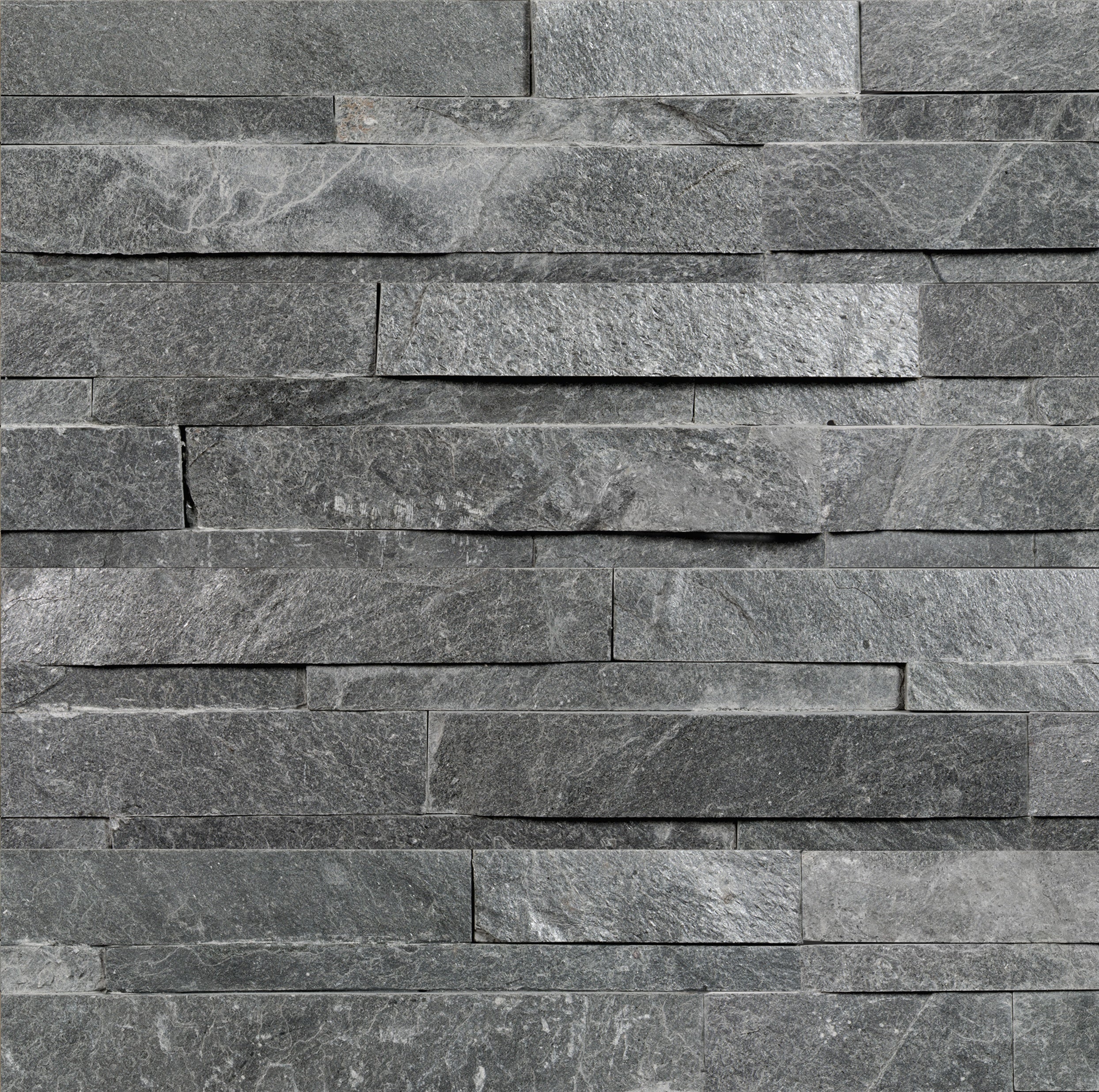 Ledger Stone Astro Silver quartzite trim by Anatolia, top-down product view, 6"×18"×25/32" size. Indian quartzite for floors and walls.