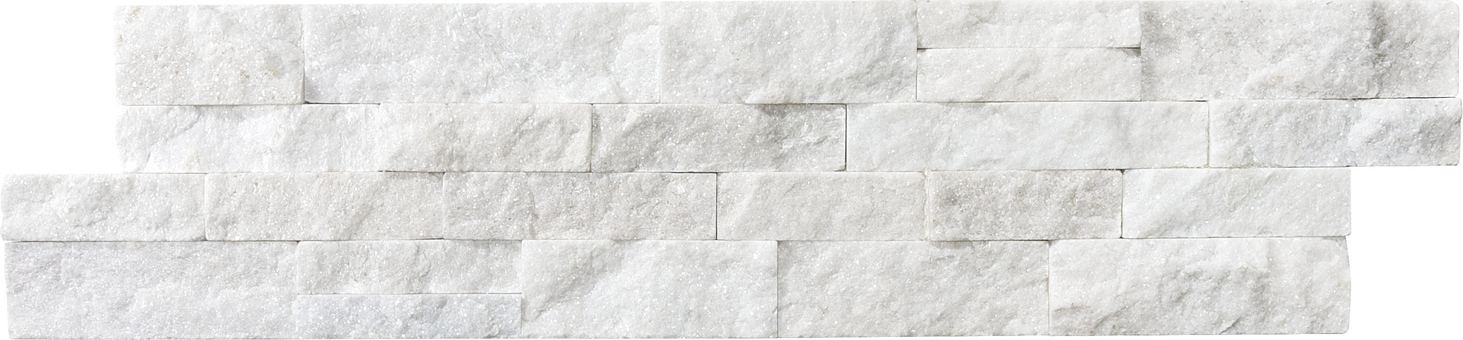 Ledger Stone Glacier quartzite field tile by Anatolia, top-down product view, 6"×24"×23/32" size. Chinese quartzite for floors and walls.