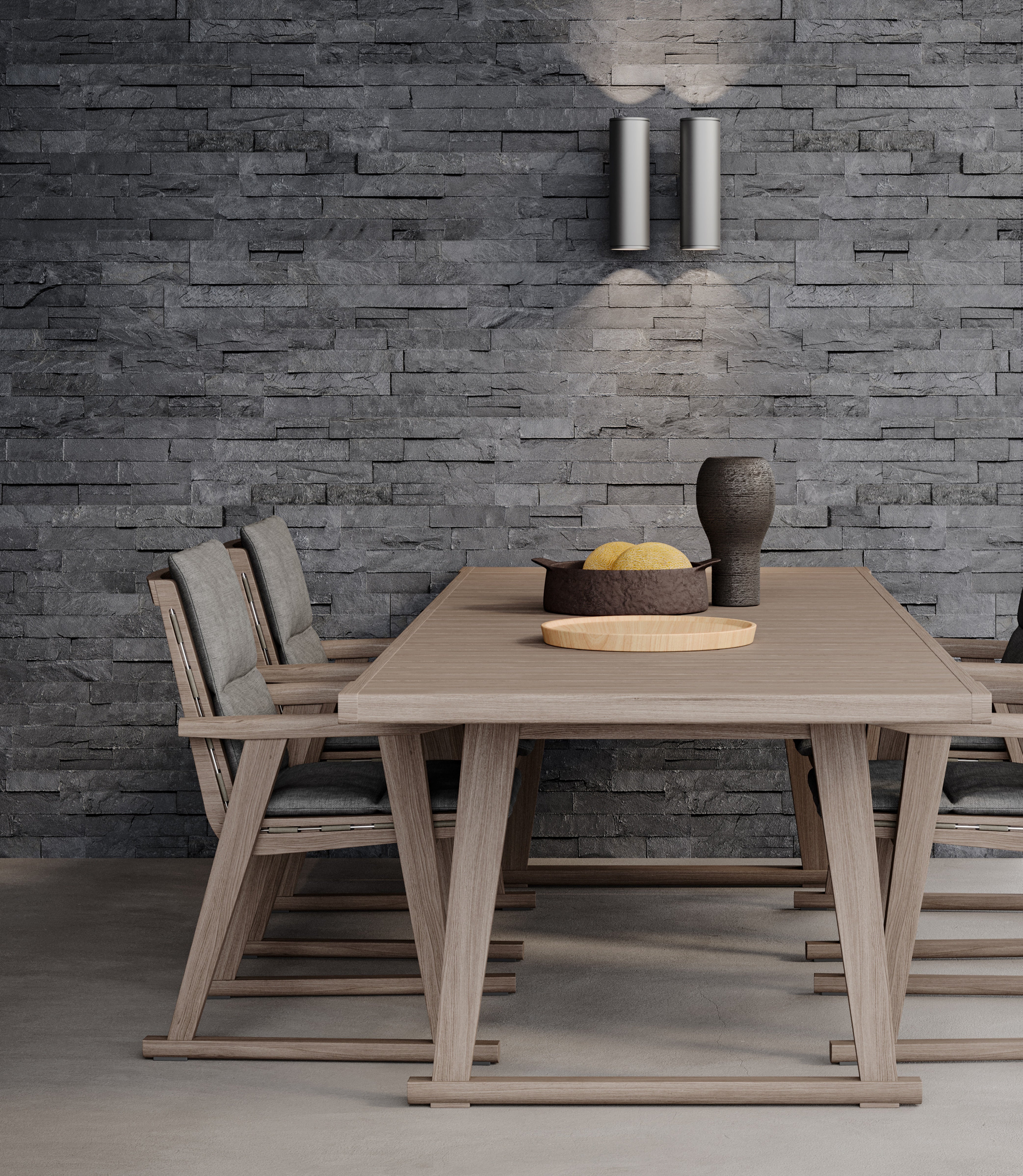 LEDGER STONE: Carbon Slate Field Tile (6"×24"×19/32" | Split Face | Rectified)