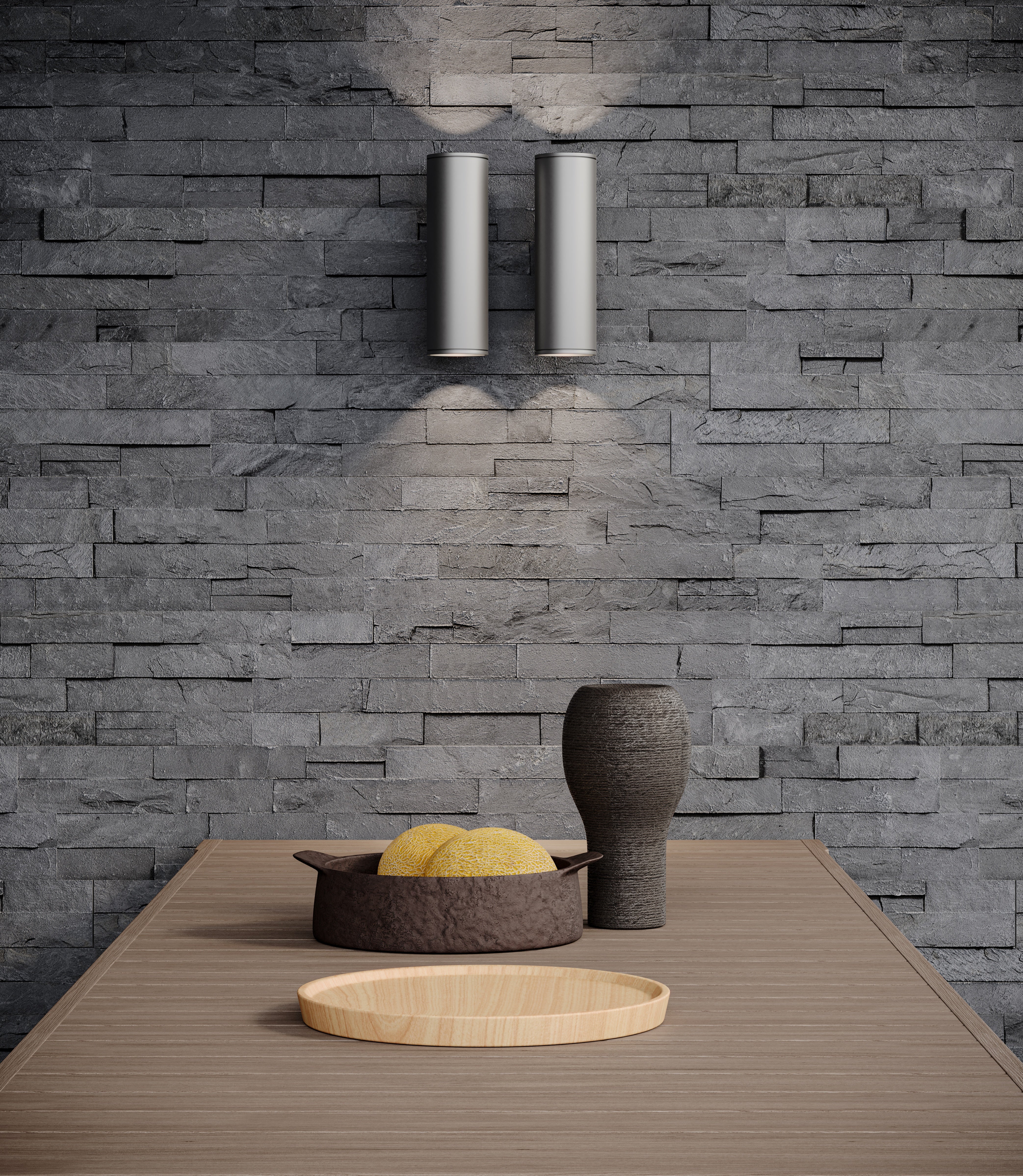LEDGER STONE: Carbon Slate Field Tile (6"×24"×19/32" | Split Face | Rectified)