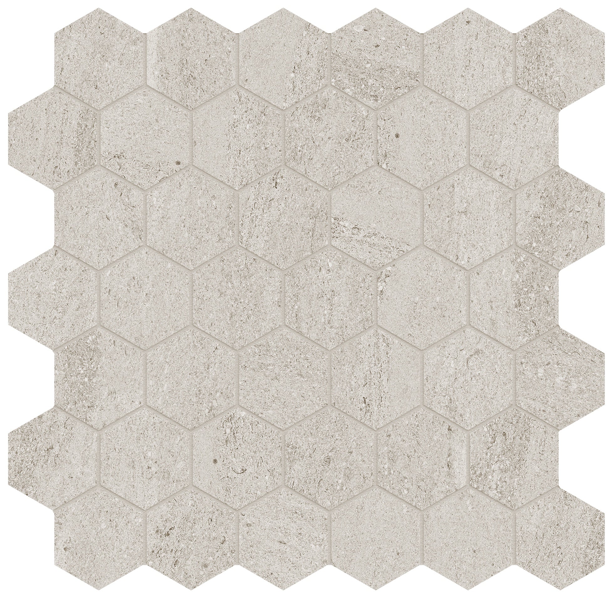 Lithoform Veincut Coast porcelain mosaic by Anatolia, top-down product view, 11 23/32"×11 27/32"×11/32" size. Turkish porcelain for floors and walls.