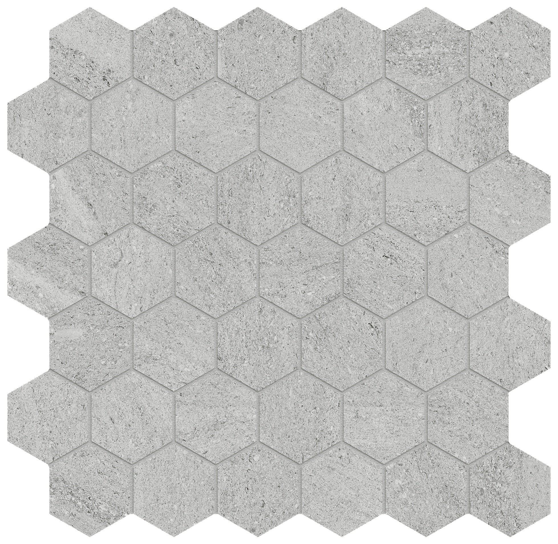 Lithoform Veincut Twilight porcelain mosaic by Anatolia, top-down product view, 11 23/32"×11 27/32"×11/32" size. Turkish porcelain for floors and walls.