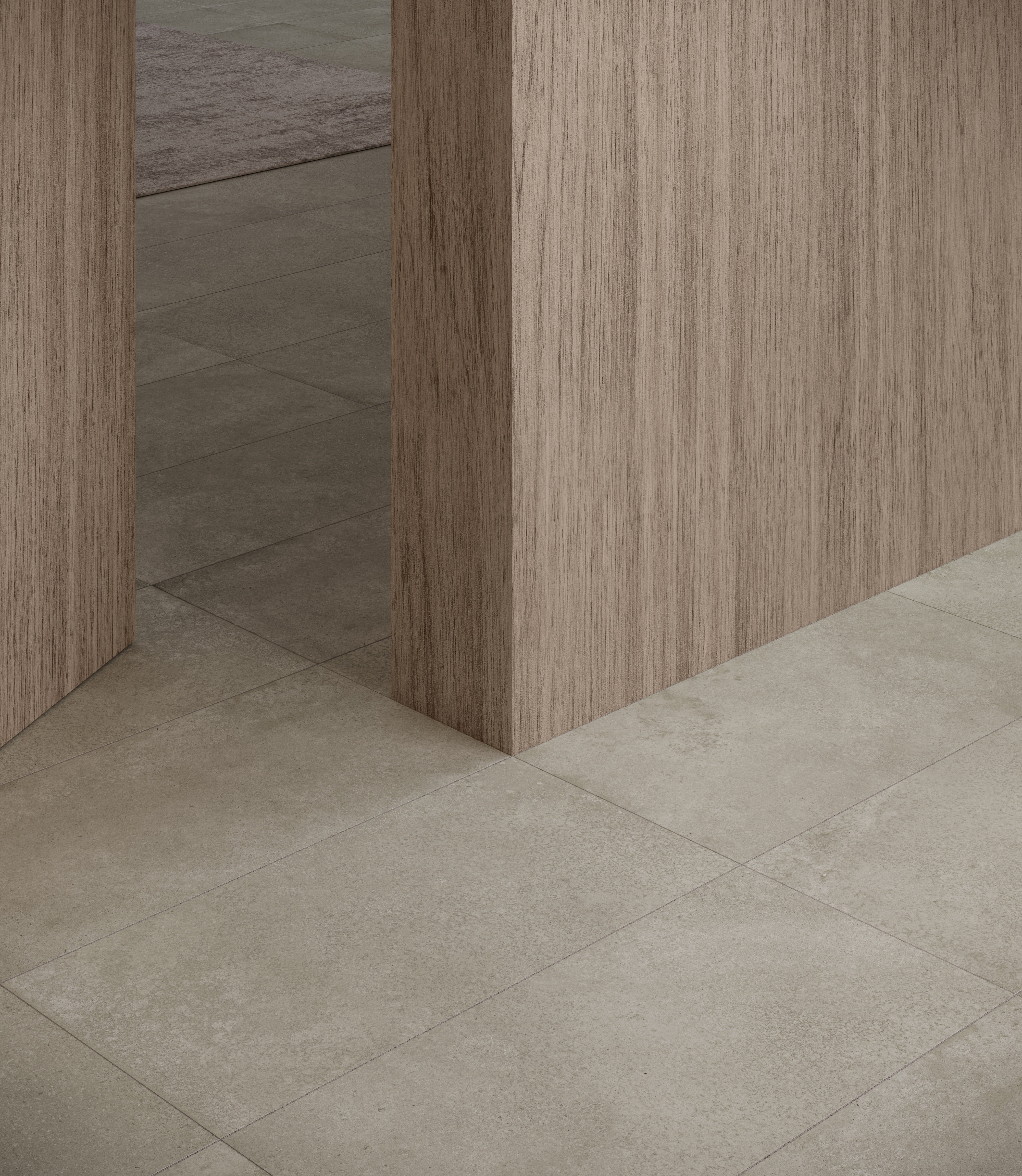 Locale Forge porcelain mosaic by Anatolia, top-down product view, 11 25/32"×11 25/32"×11/32" size. Turkish porcelain for floors and walls.