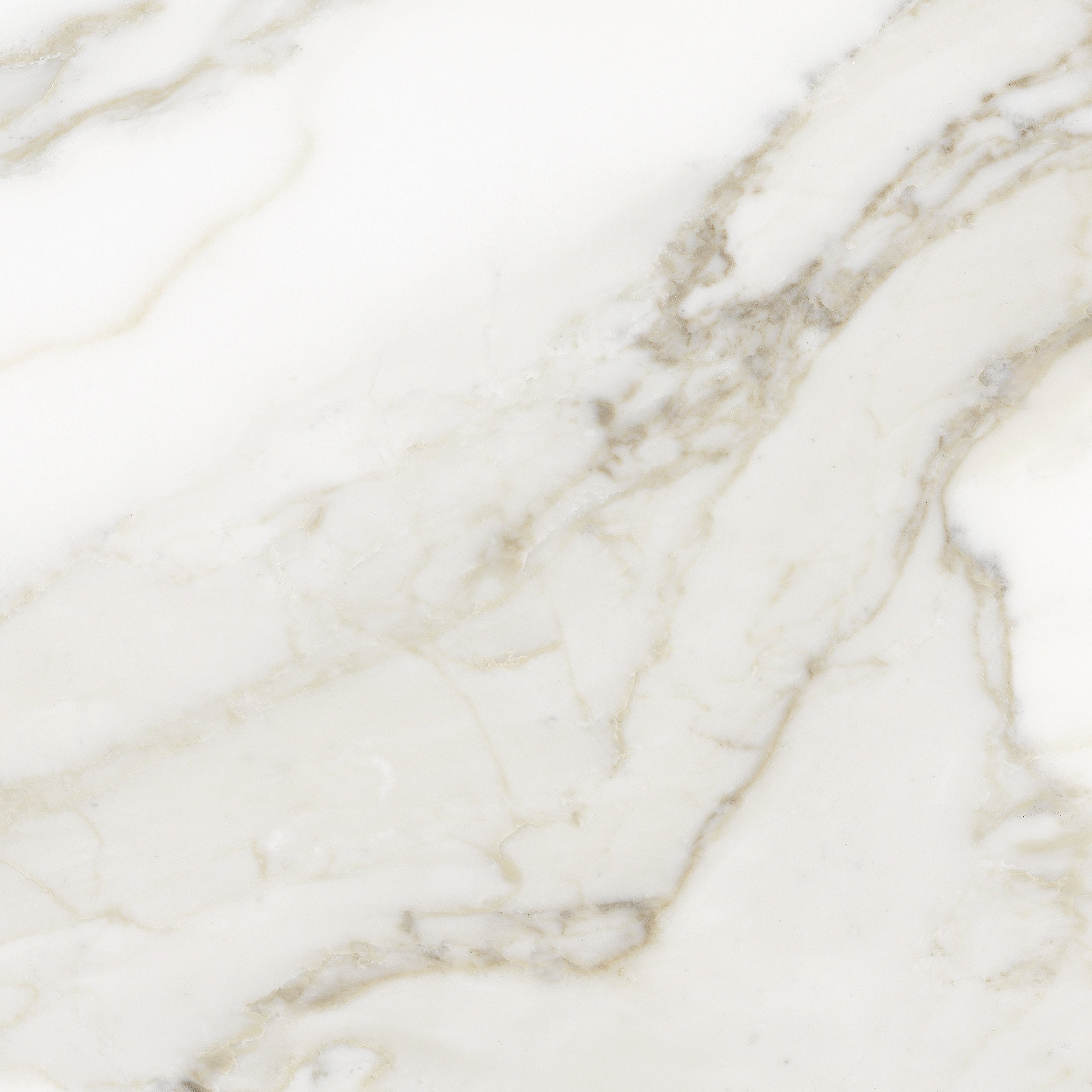 Lumino Calacatta porcelain field tile by Anatolia, top-down product view, 13"×5/16" size. Turkish porcelain for floors and walls.
