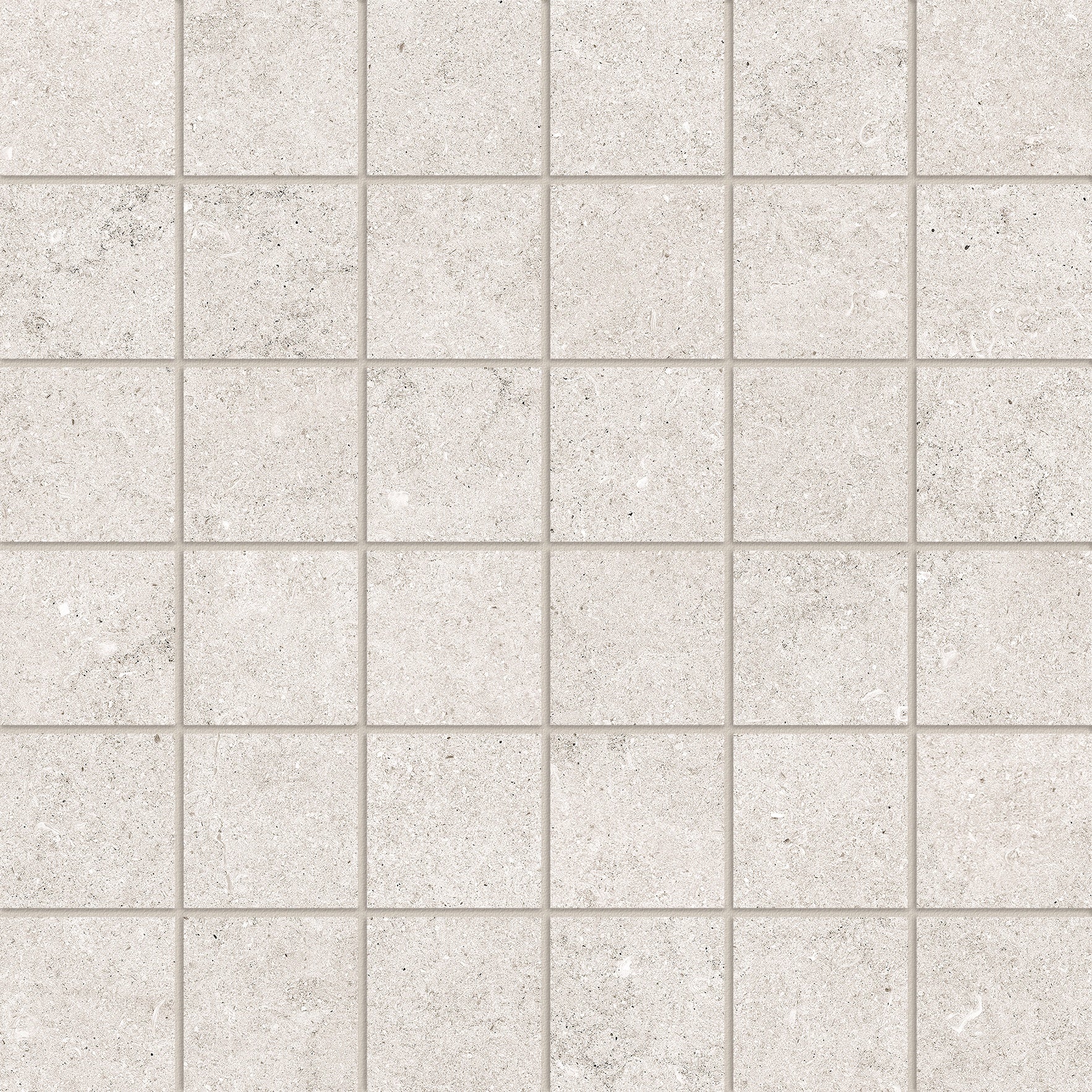 Lumino Dune porcelain mosaic by Anatolia, top-down product view, 11 25/32"×11 25/32"×11/32" size. Turkish porcelain for floors and walls.