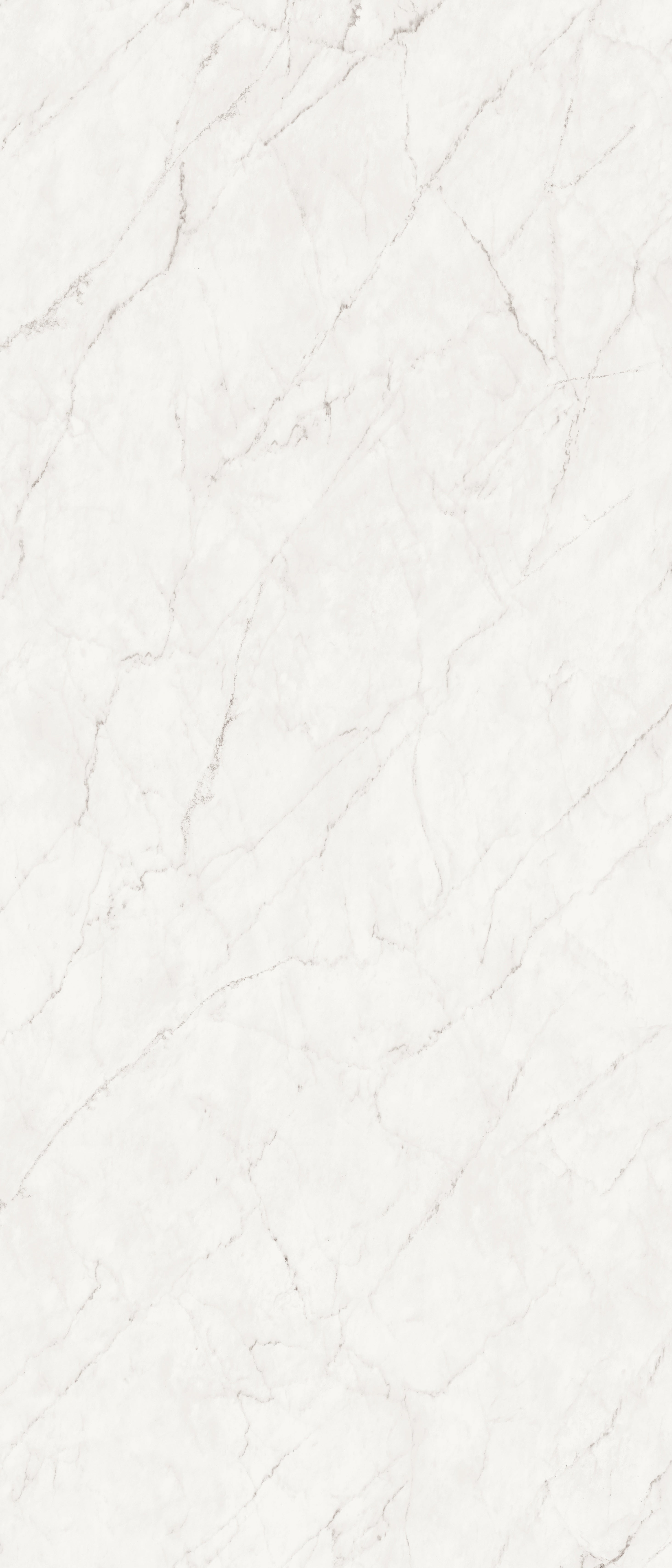 Majesto Ariel Bianco sintered stone slabs by Anatolia, top-down product view, 48"×110"×1/4" size. Turkish sintered stone for floors and walls.
