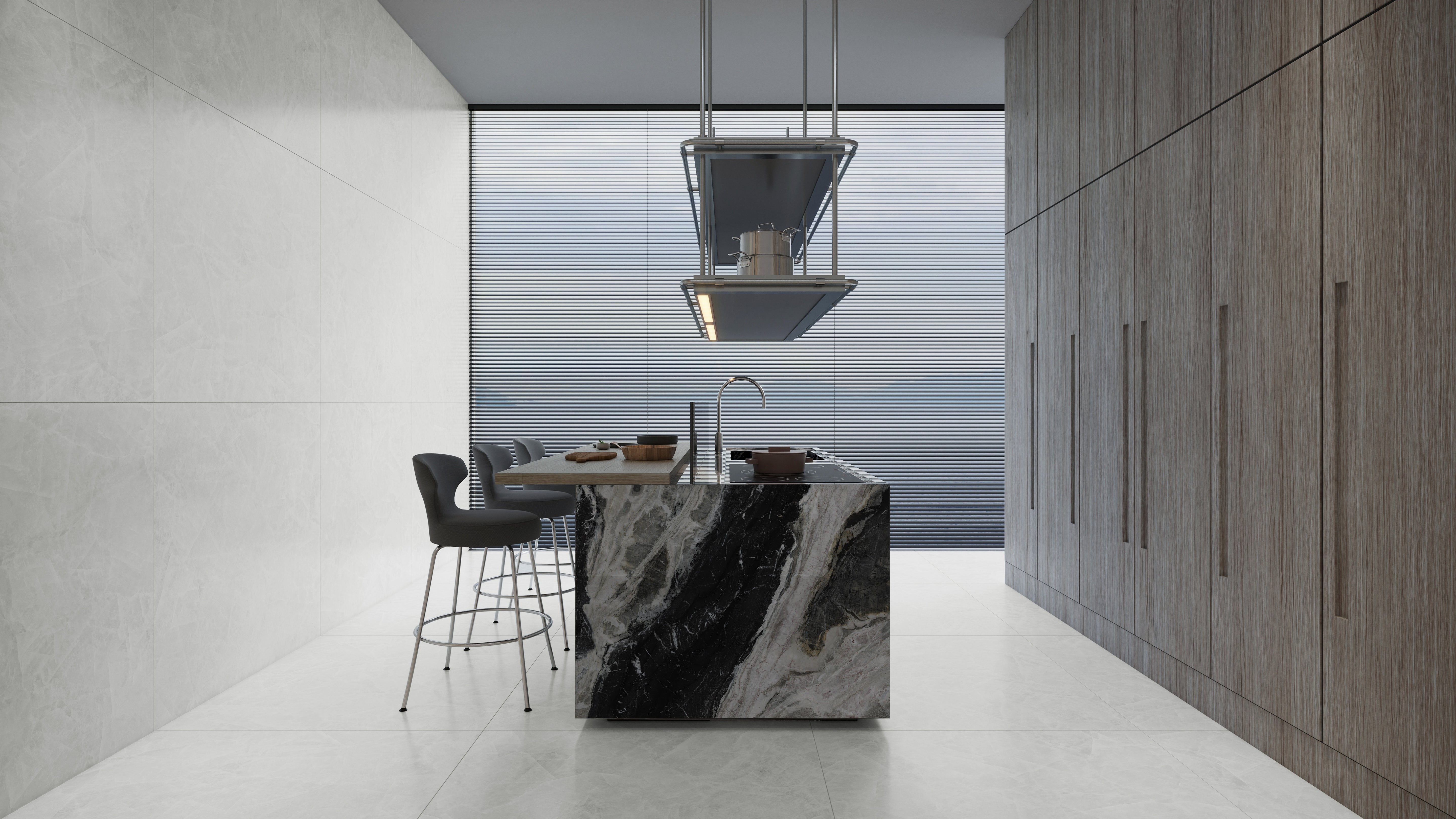 Majesto Crystal Bianco porcelain mosaic by Anatolia, top-down product view, 11 23/32"×11 27/32"×11/32" size. Turkish porcelain for floors and walls.