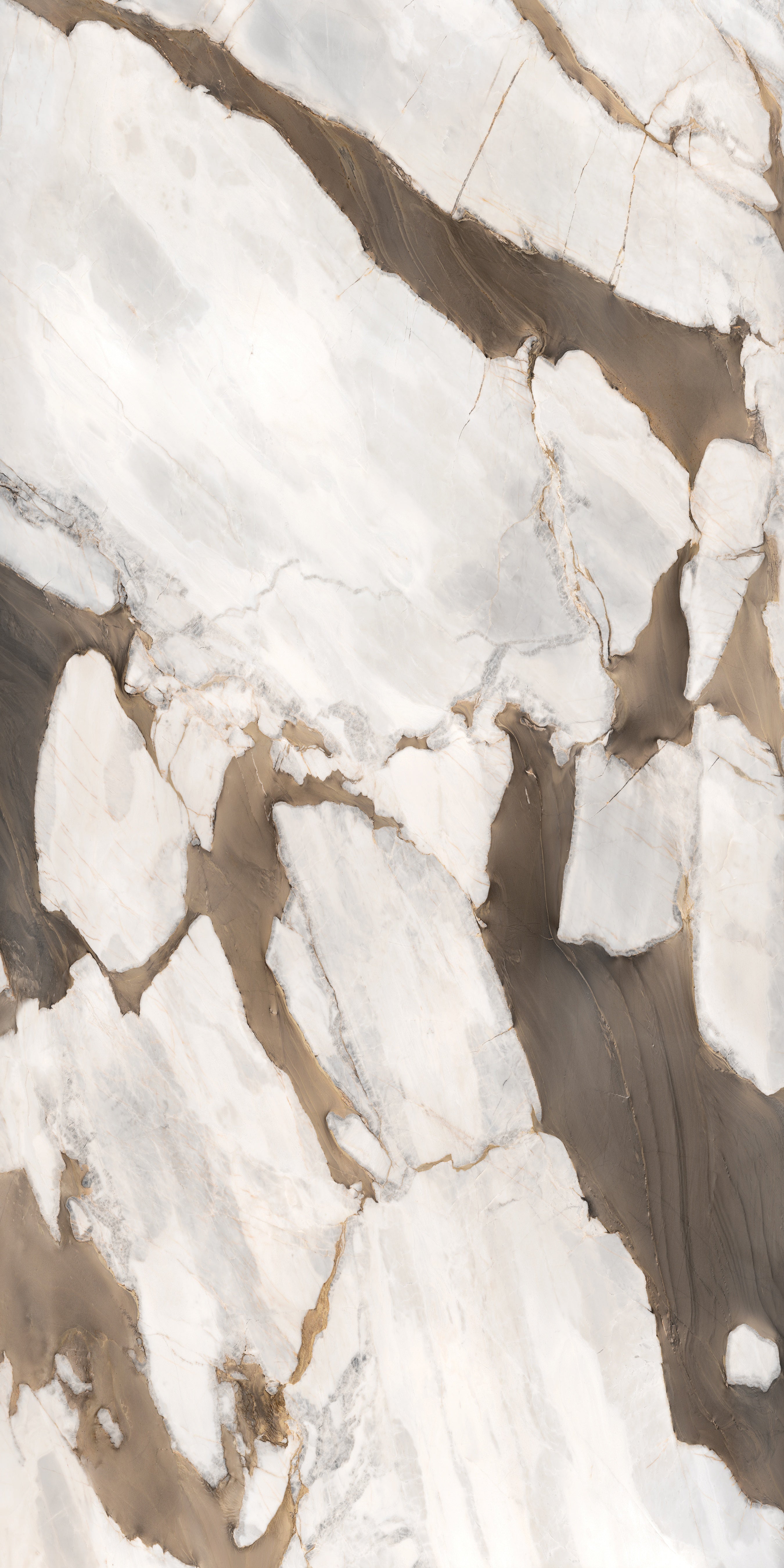 Majesto Gemma Bronze sintered stone slabs by Anatolia, top-down product view, 63"×126"×1/4" size. Turkish sintered stone for floors and walls.