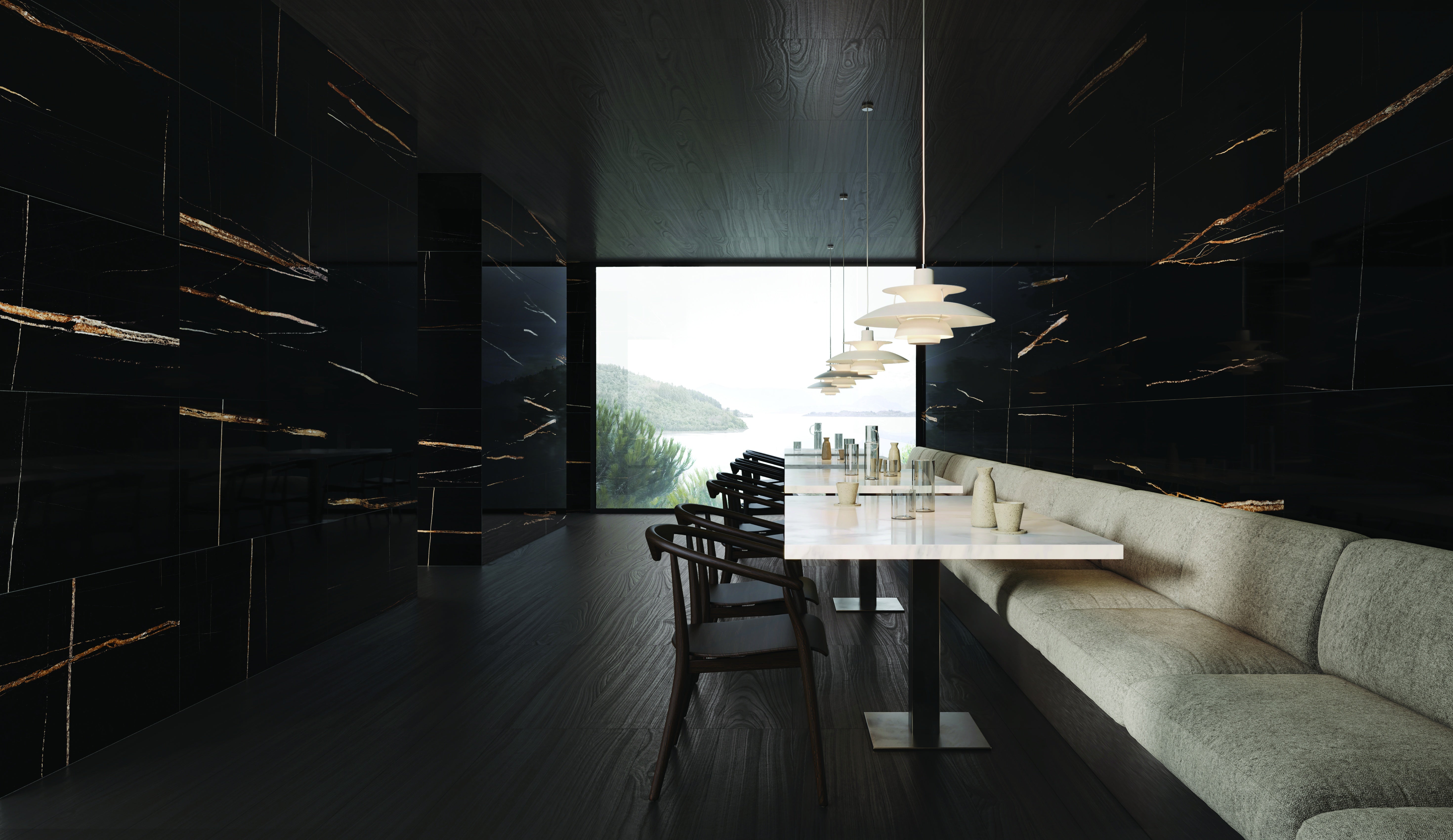 春&ミラディ/NOIR Majesto Sahara Noir Porcelain Field Tile | 24