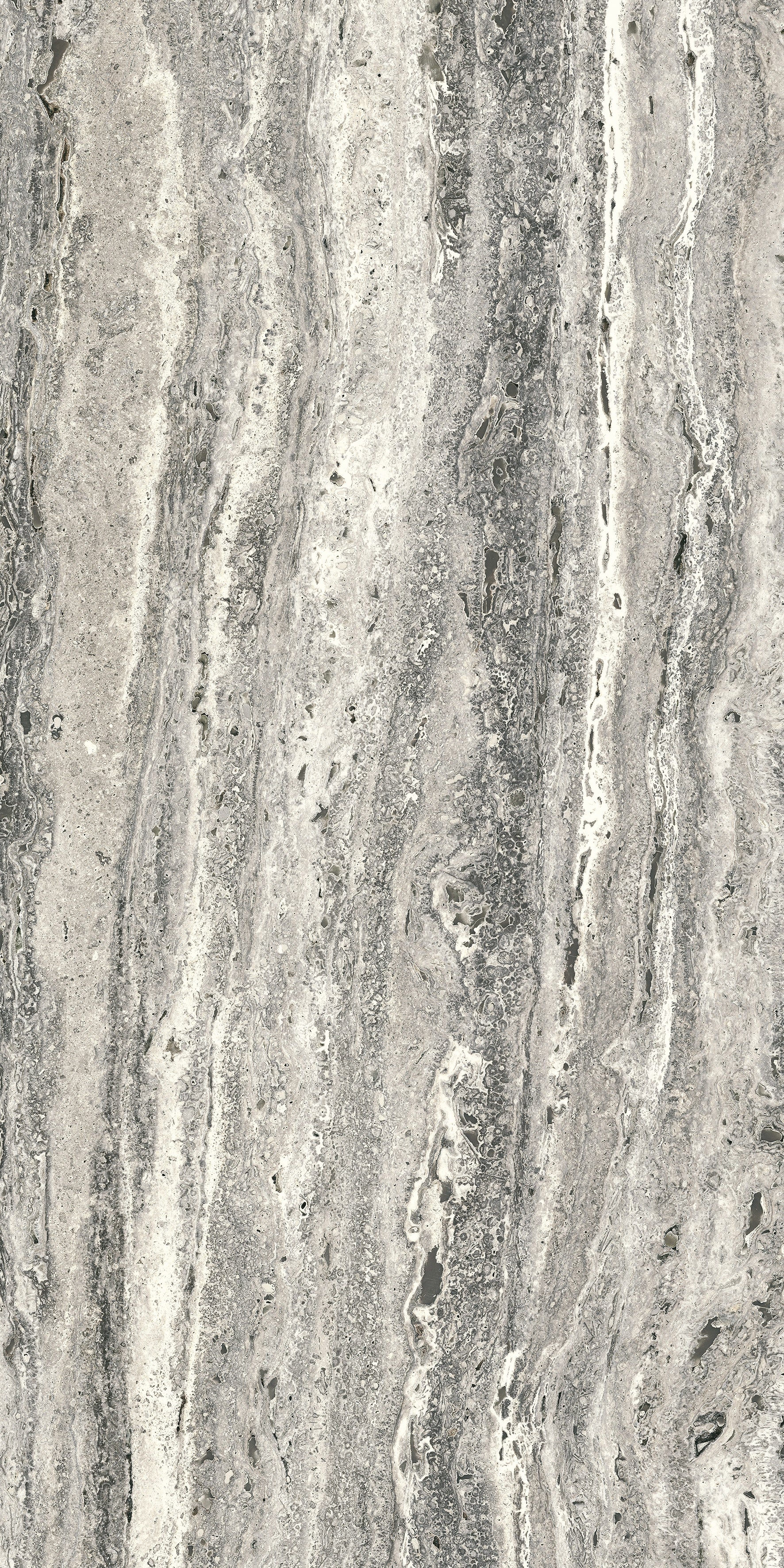 MAJESTO: Travertino Titanium Porcelain Field Tile (12"×24"×11/32" | Organic Matte | Rectified)