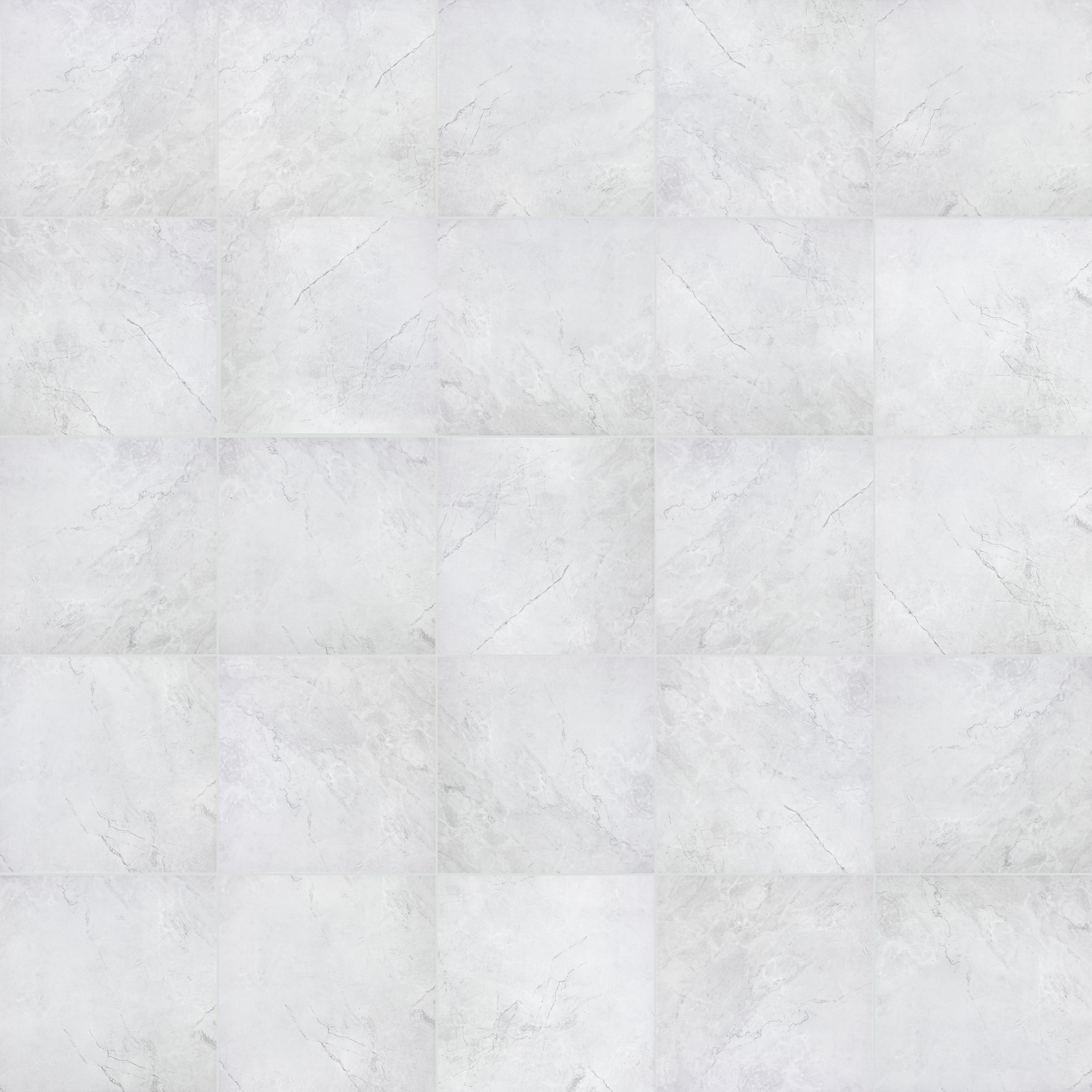 Malena Ice ceramic mosaic by Anatolia, top-down product view, 11 25/32"×11 25/32"×9/32" size. Turkish ceramic for floors and walls.