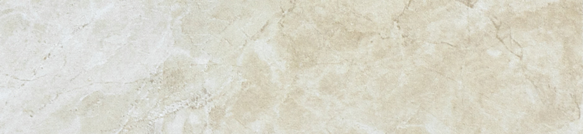 Malena Ivory ceramic trim by Anatolia, top-down product view, 3"×13"×5/16" size. Turkish ceramic for floors and walls.