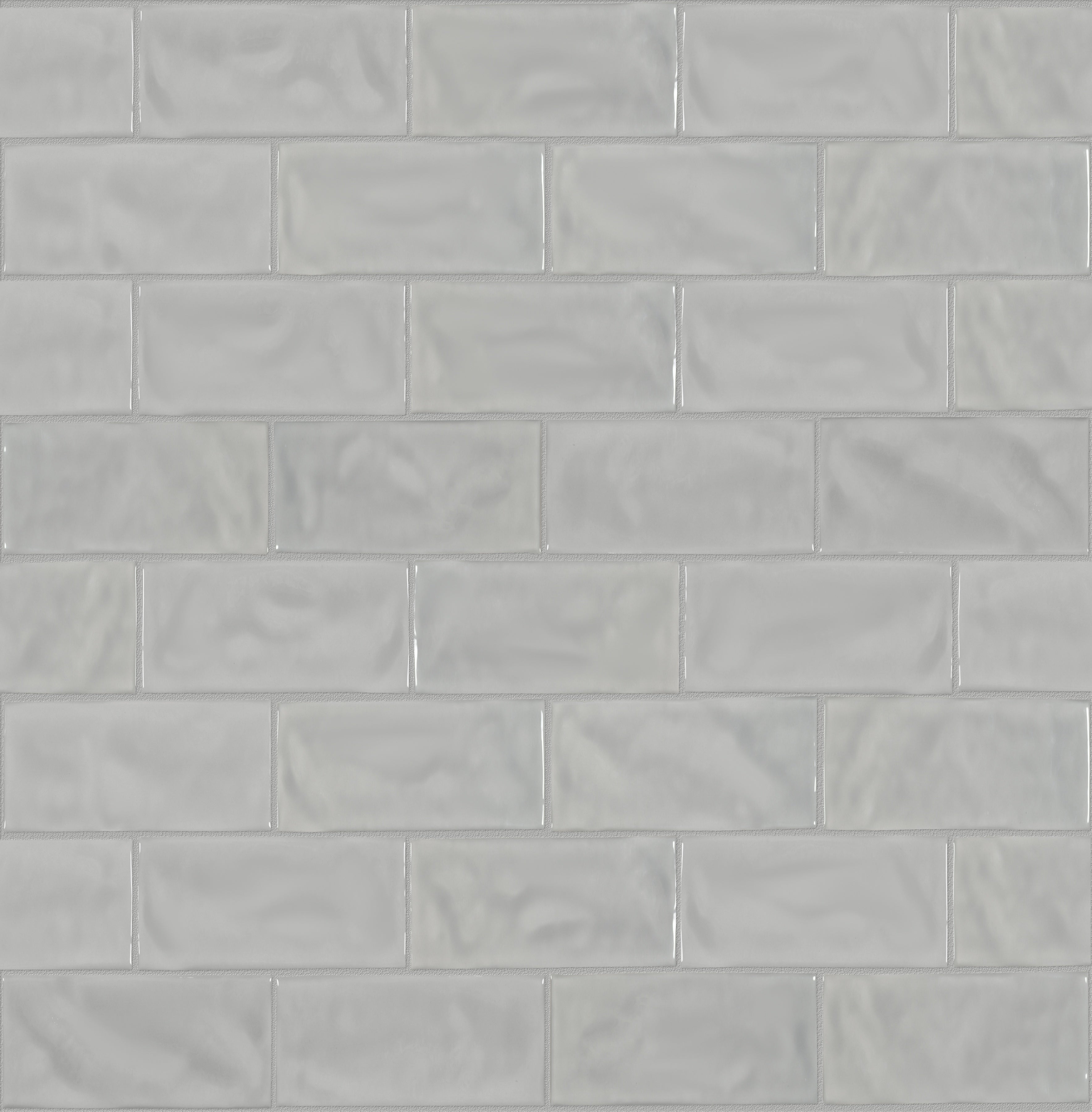 Marlow Smoke ceramic field tile by Anatolia, top-down product view, 3"×6"×3/8" size. Turkish ceramic for floors and walls.