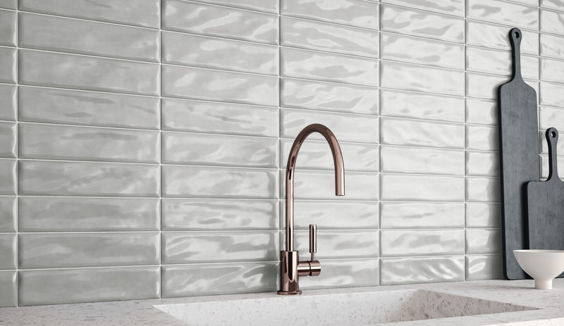 Anatolia Marlow Tide glossy ceramic tile in a room setting — available at Surface Group lifestyle image