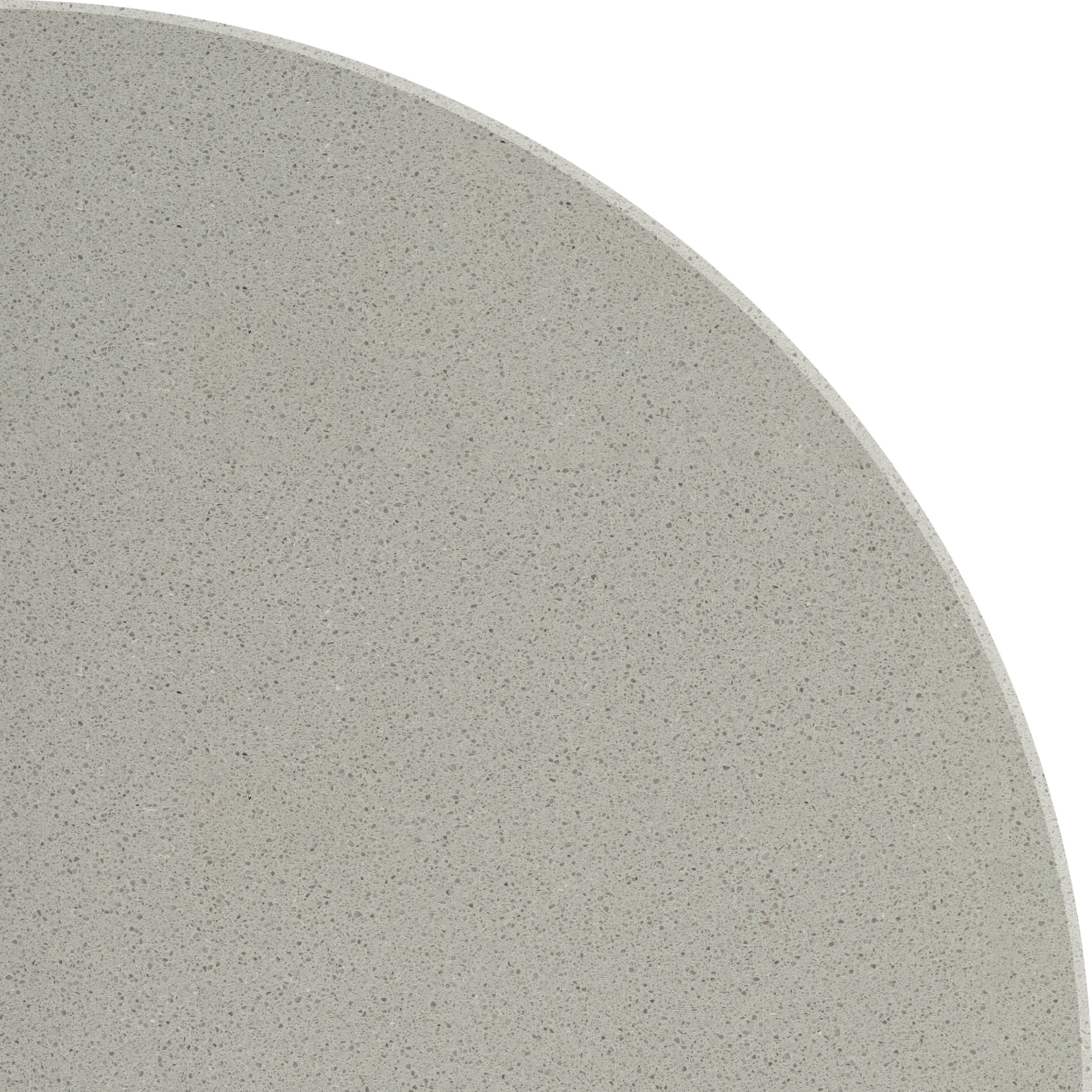 Marmiline Fog engineered stone trim by Anatolia, top-down product view, 8 29/32"×19/32" size. Chinese engineered stone for floors and walls.