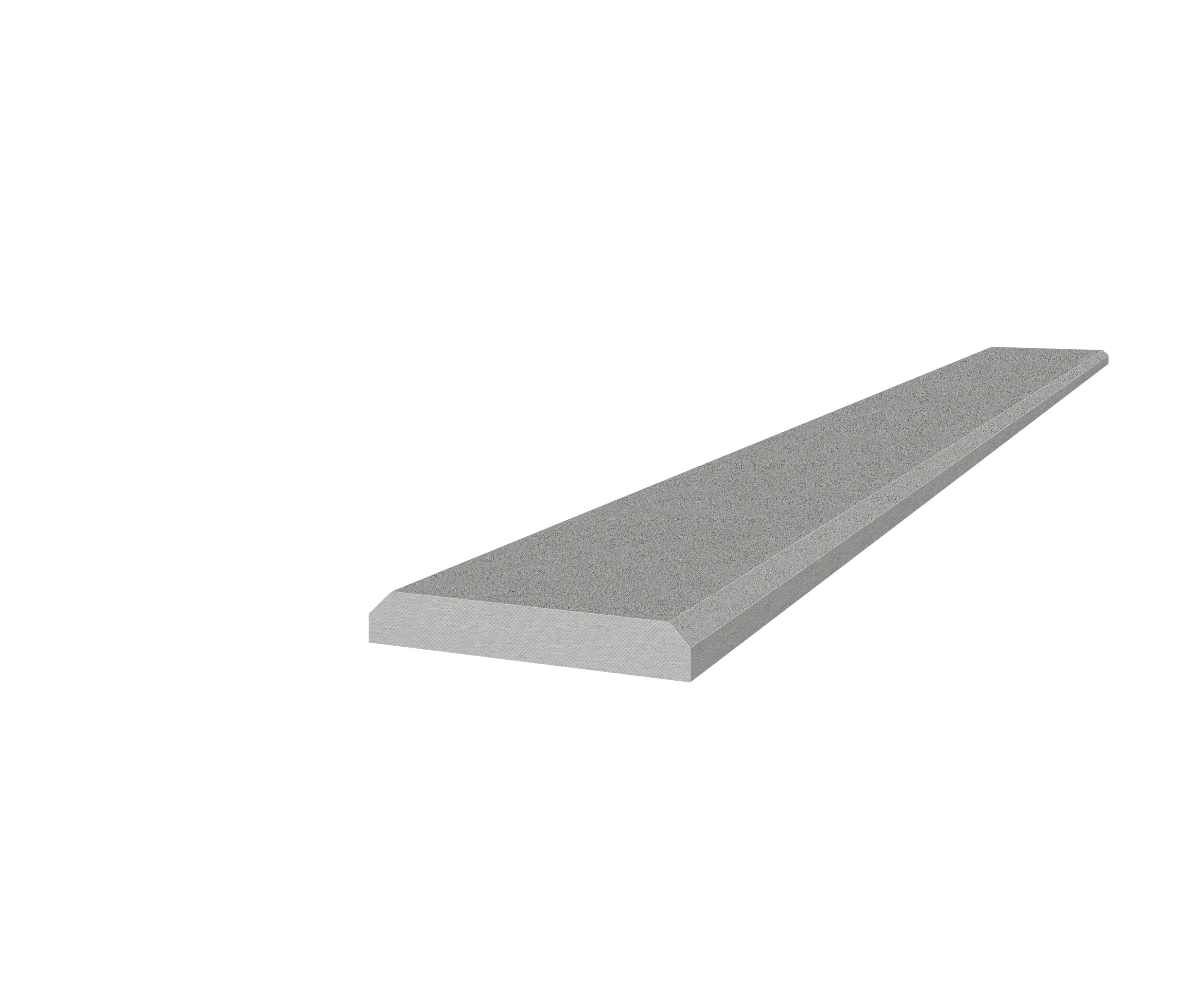 Marmiline Shadow engineered stone trim by Anatolia, top-down product view, 4"×36"×19/32" size. Chinese engineered stone for floors and walls.