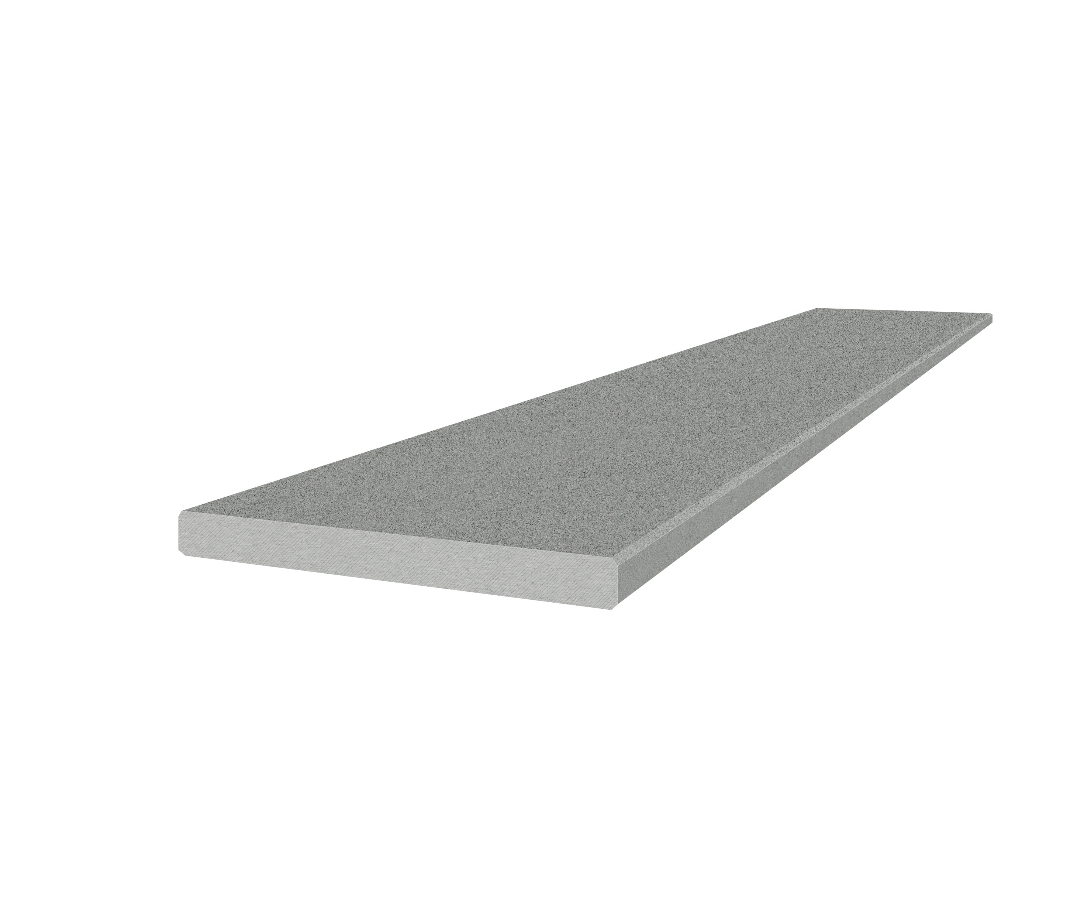 Marmiline Shadow engineered stone trim by Anatolia, top-down product view, 6"×76"×19/32" size. Chinese engineered stone for floors and walls.