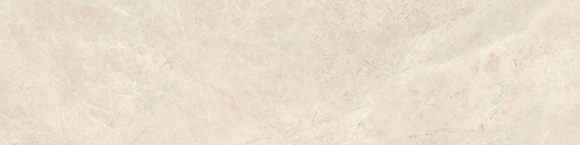 Mayfair Allure Ivory porcelain trim by Anatolia, top-down product view, 3"×12"×11/32" size. Indian porcelain for floors and walls.