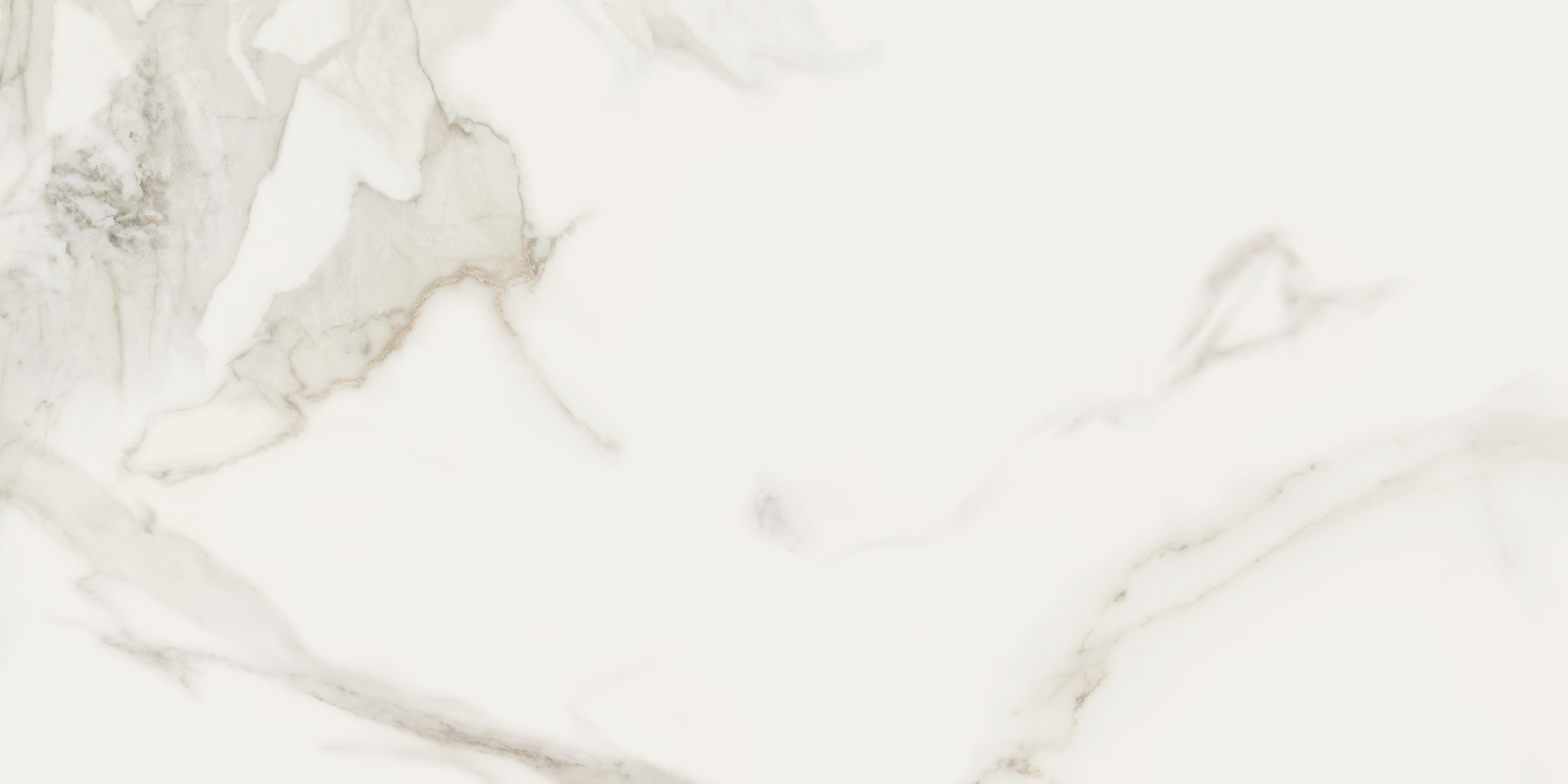 Mayfair Calacatta Oro porcelain field tile by Anatolia, top-down product view, 16"×32"×11/32" size. Indian porcelain for floors and walls.