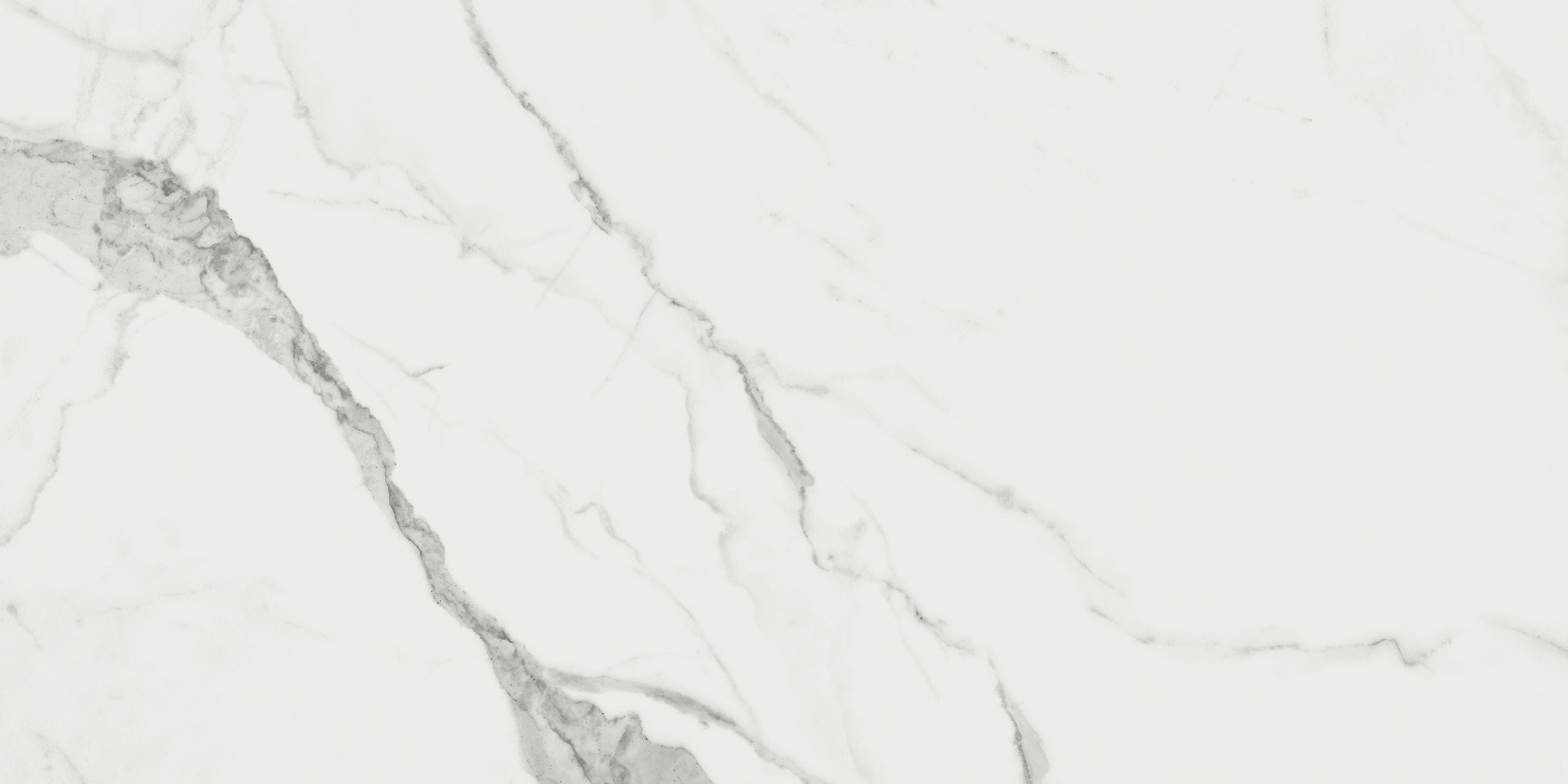 Mayfair Statuario Venato porcelain field tile by Anatolia, top-down product view, 16"×32"×11/32" size. Indian porcelain for floors and walls.