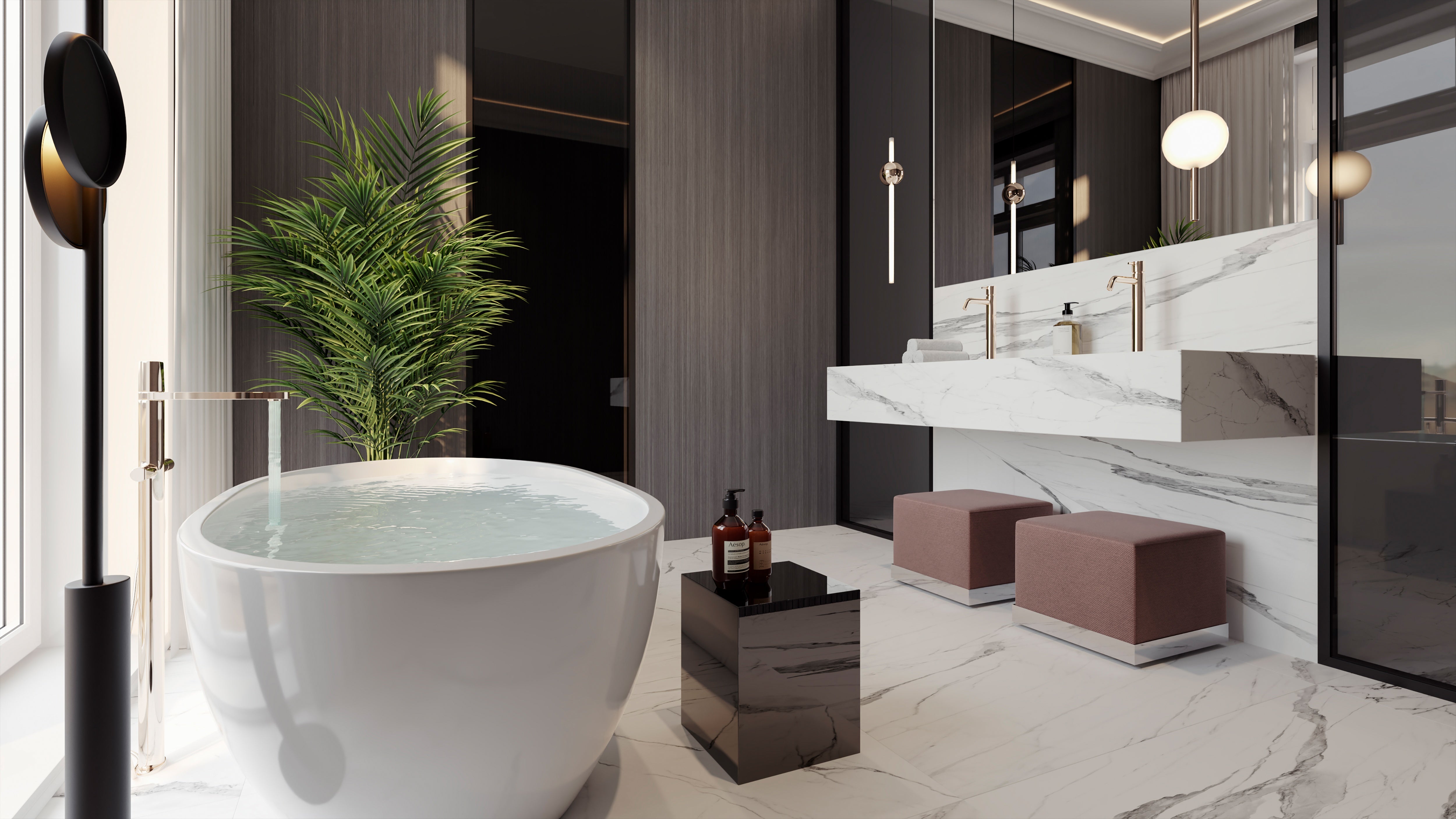 MAYFAIR: Statuario Venato Porcelain Field Tile (16"×32"×11/32" | Matte | Rectified)