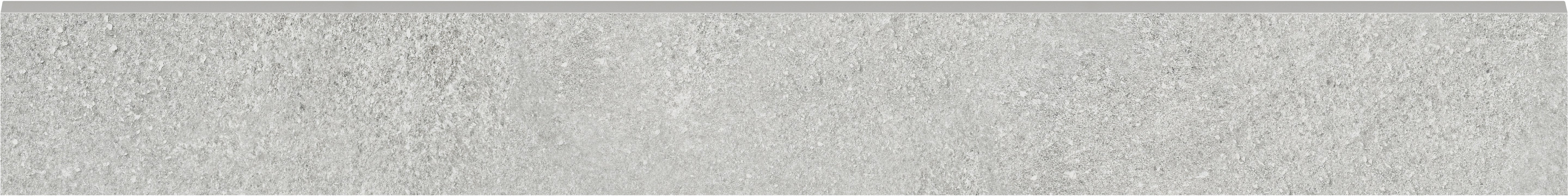Mjork Ash porcelain trim by Anatolia, top-down product view, 3"×24"×11/32" size. Turkish porcelain for floors and walls.